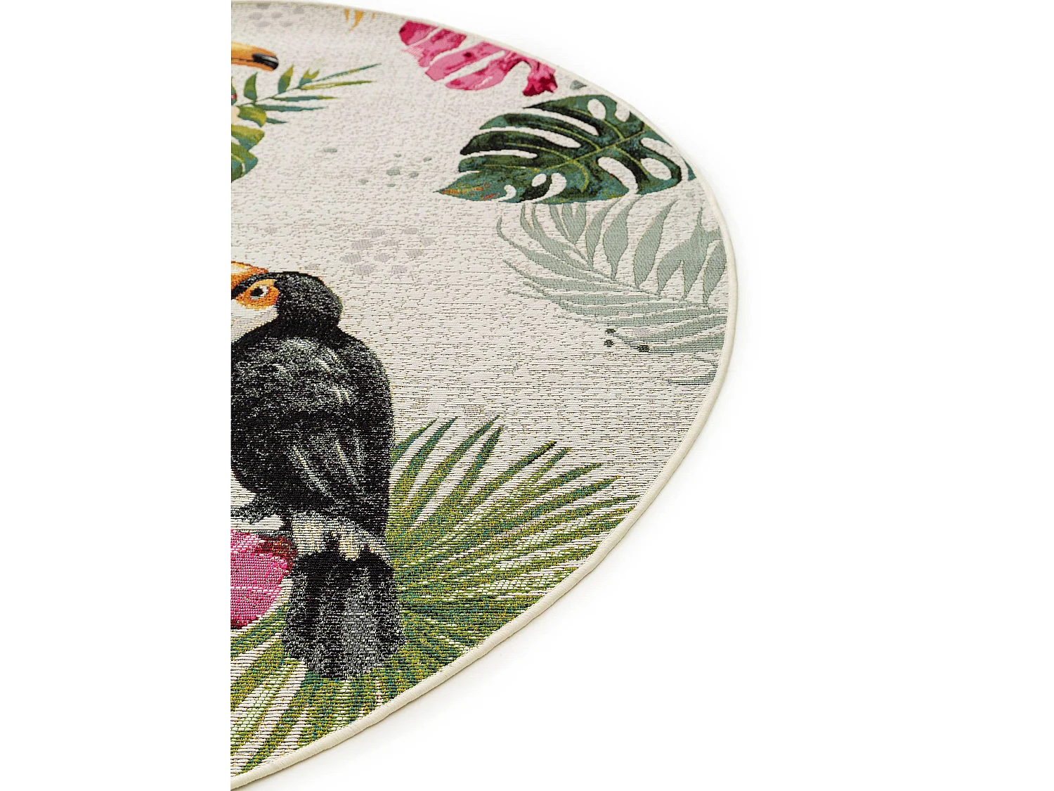 Tapis d'extérieur & intérieur rond Artis Multicouleur ø 160 cm rond