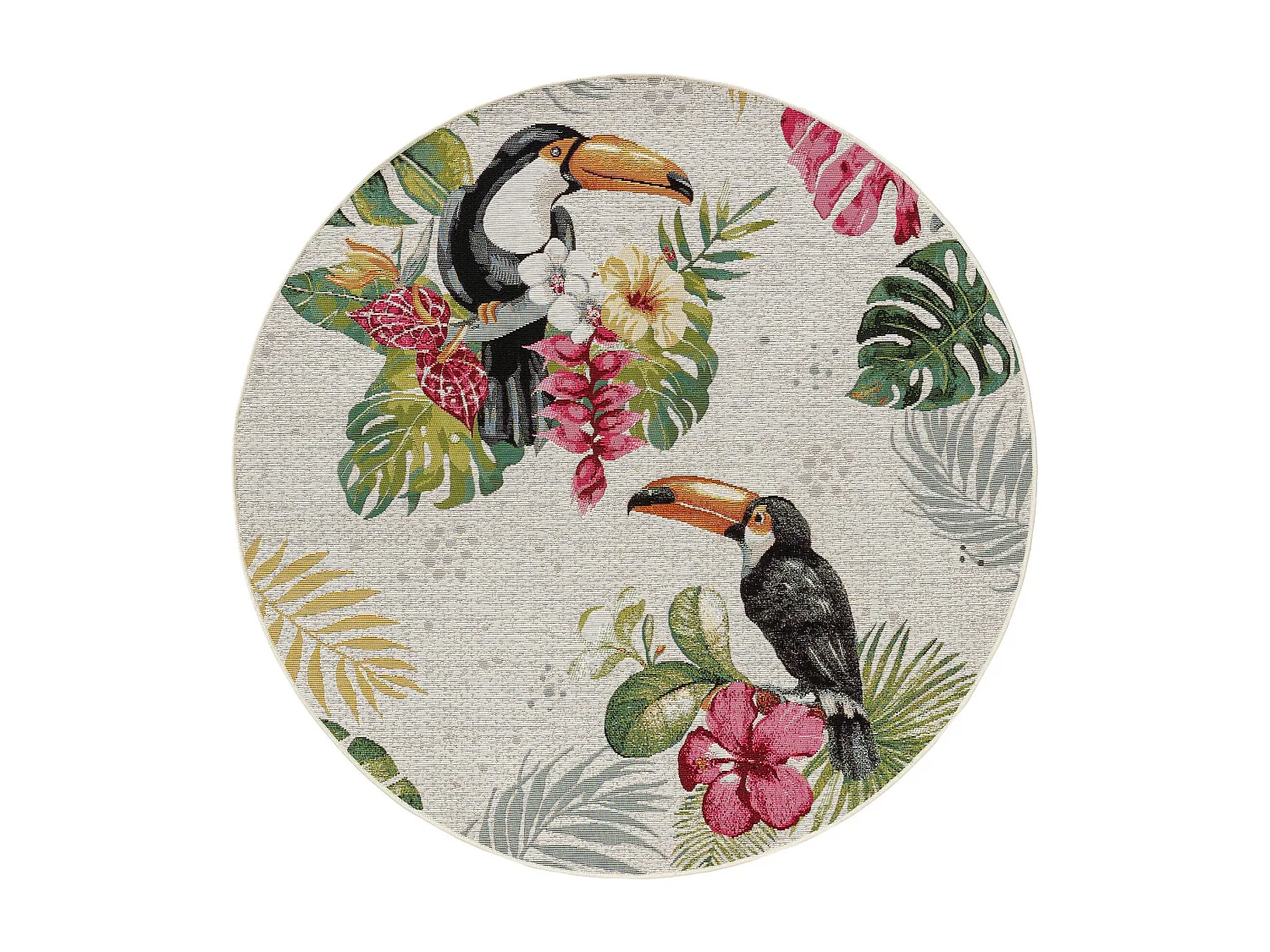 Tapis d'extérieur & intérieur rond Artis Multicouleur ø 160 cm rond