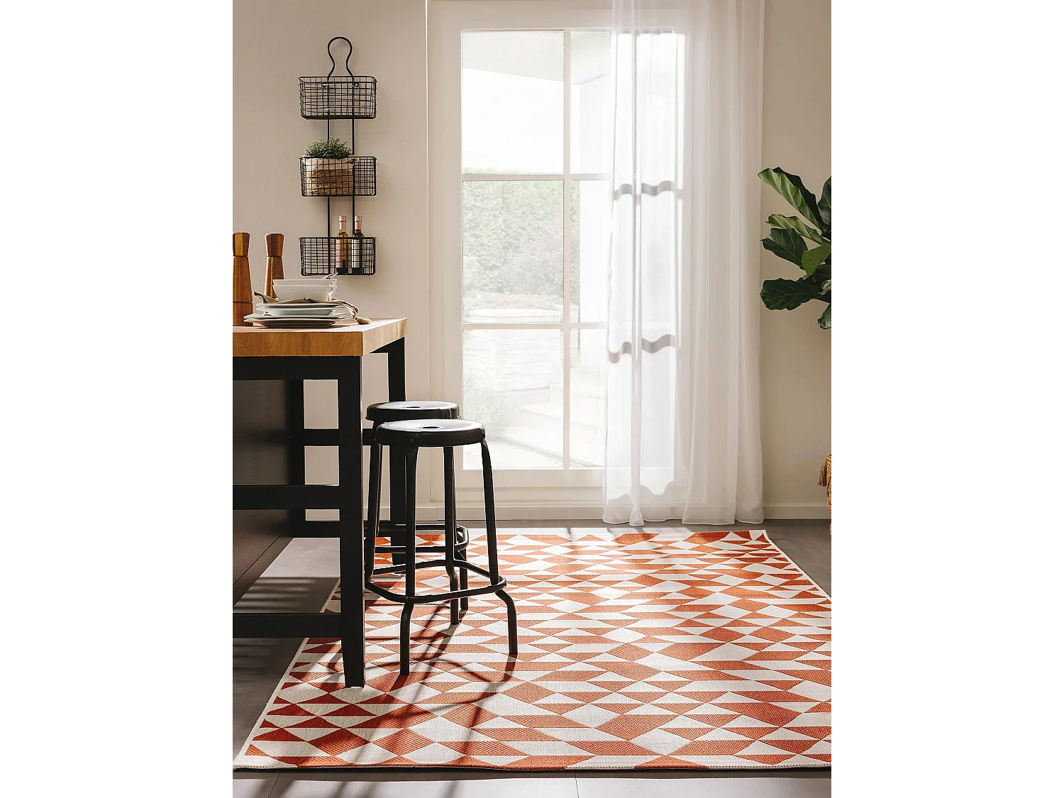Tapis d'extérieur & intérieur Cleo Orange 200x300 cm