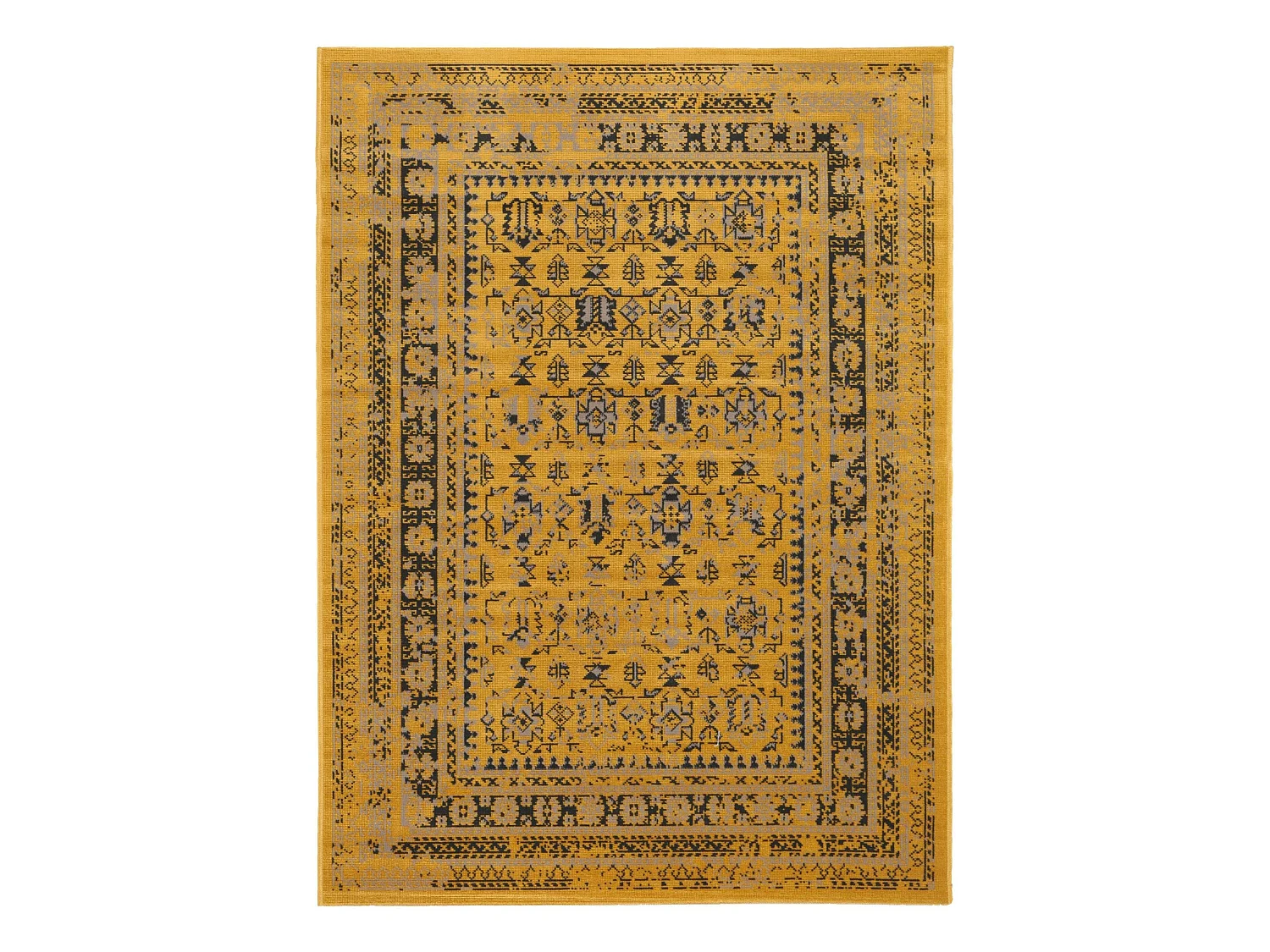 Tapis d'extérieur & intérieur Antique Jaune 200x290 cm