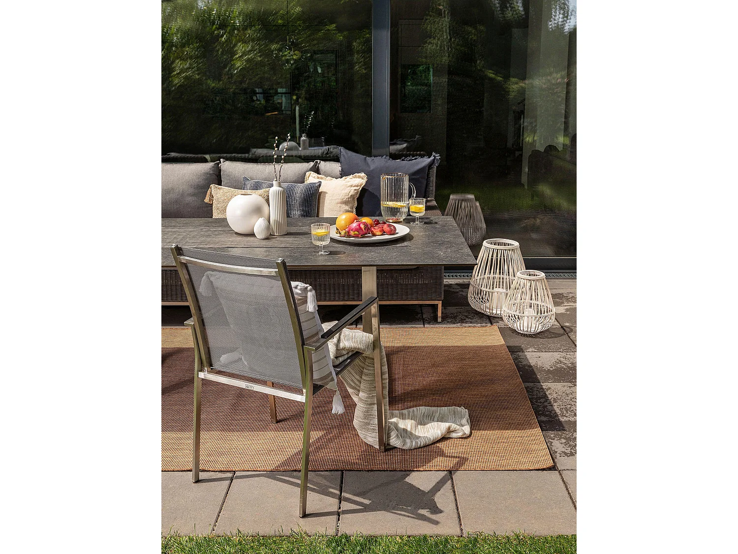 Tapis d'extérieur & intérieur Metro Marron 160x230 cm