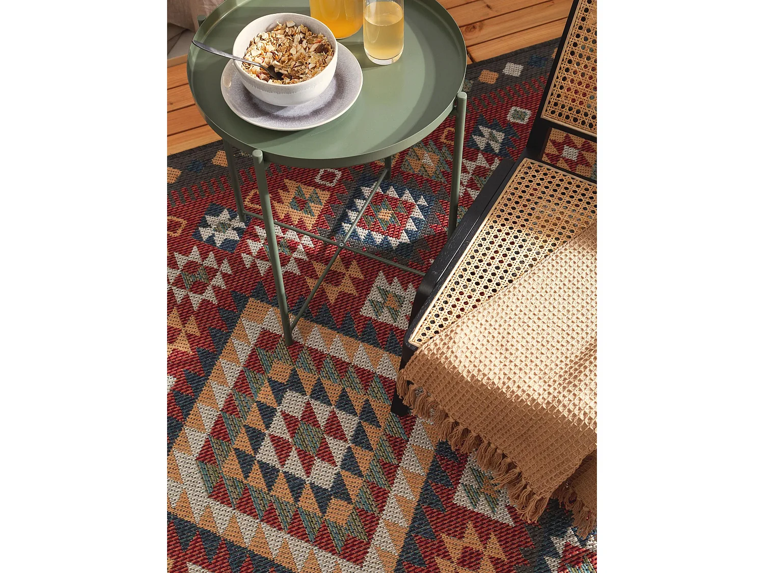 Tapis d'extérieur & intérieur Mirena Rouge 160x230 cm