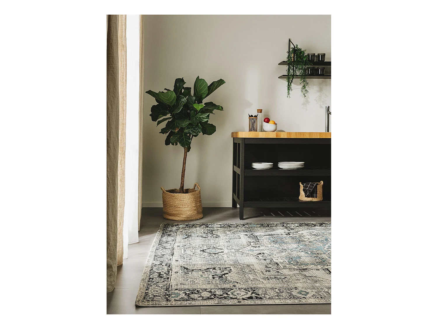 Tapis d'extérieur & intérieur Artis Gris 160x235 cm