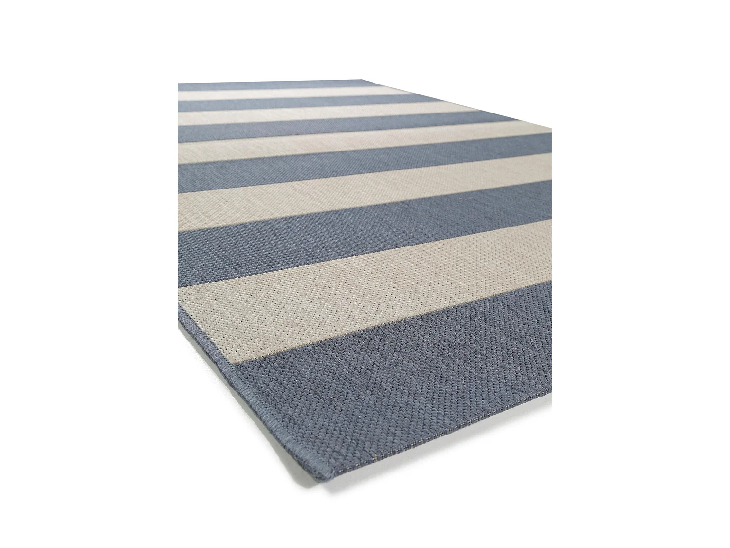 Tapis d'extérieur & intérieur Metro Bleu 80x150 cm