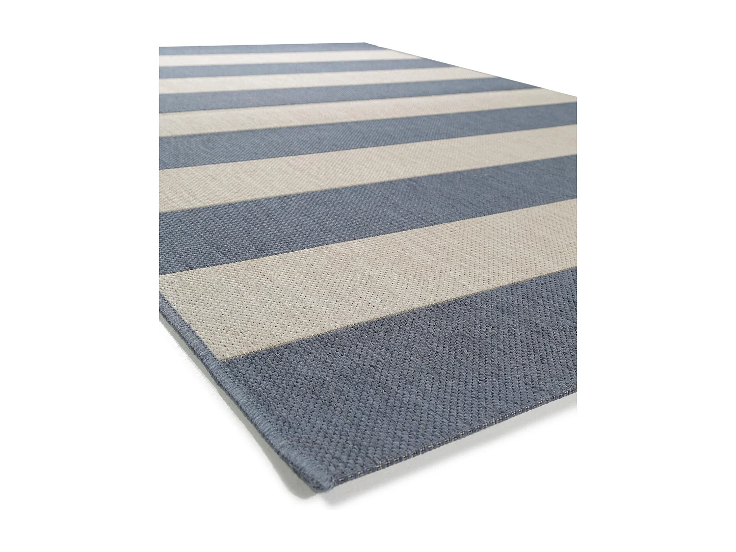 Tapis d'extérieur & intérieur Metro Bleu 80x150 cm