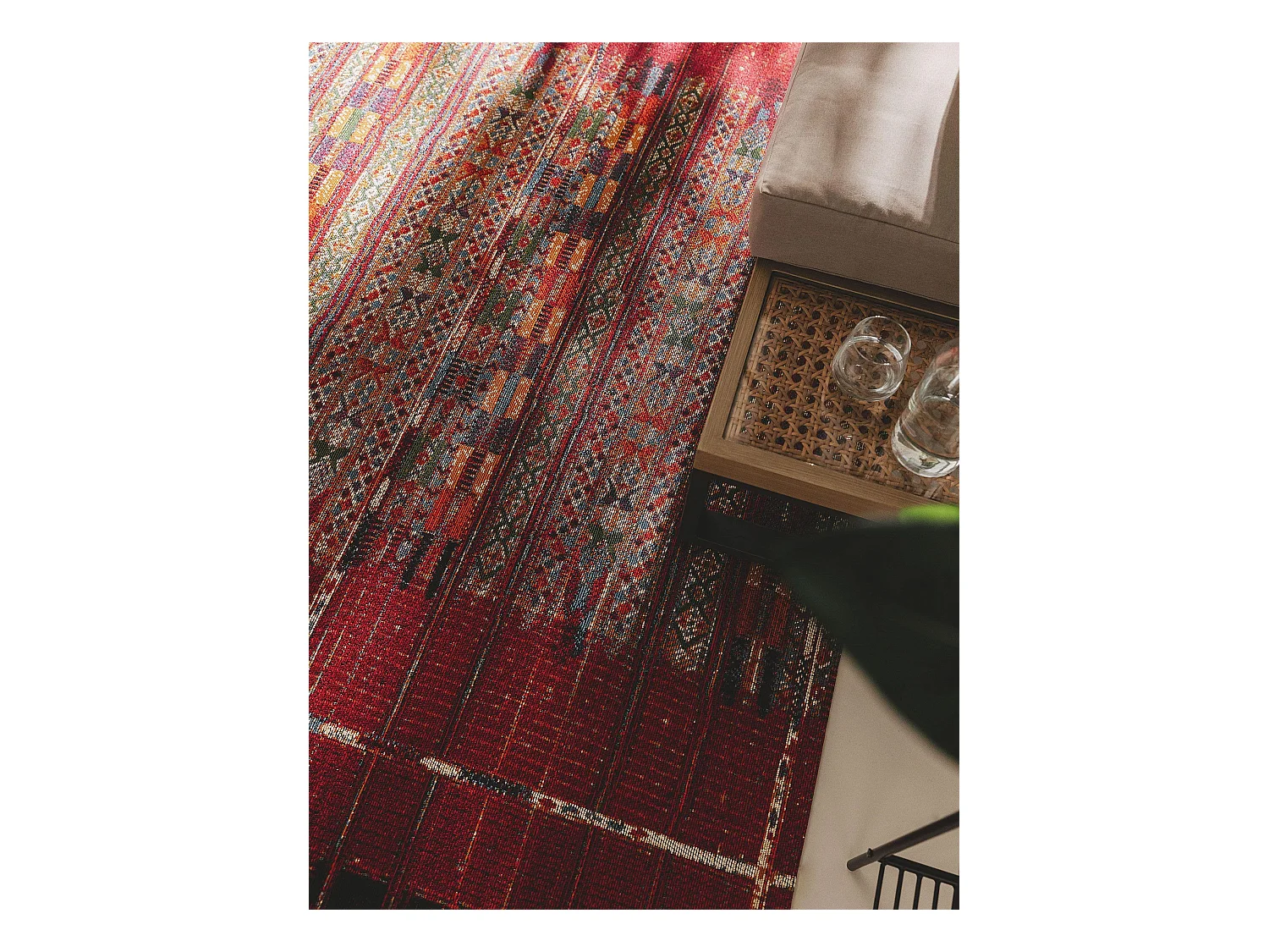 Tapis d'extérieur & intérieur Artis Multicouleur/Rouge 160x235 cm