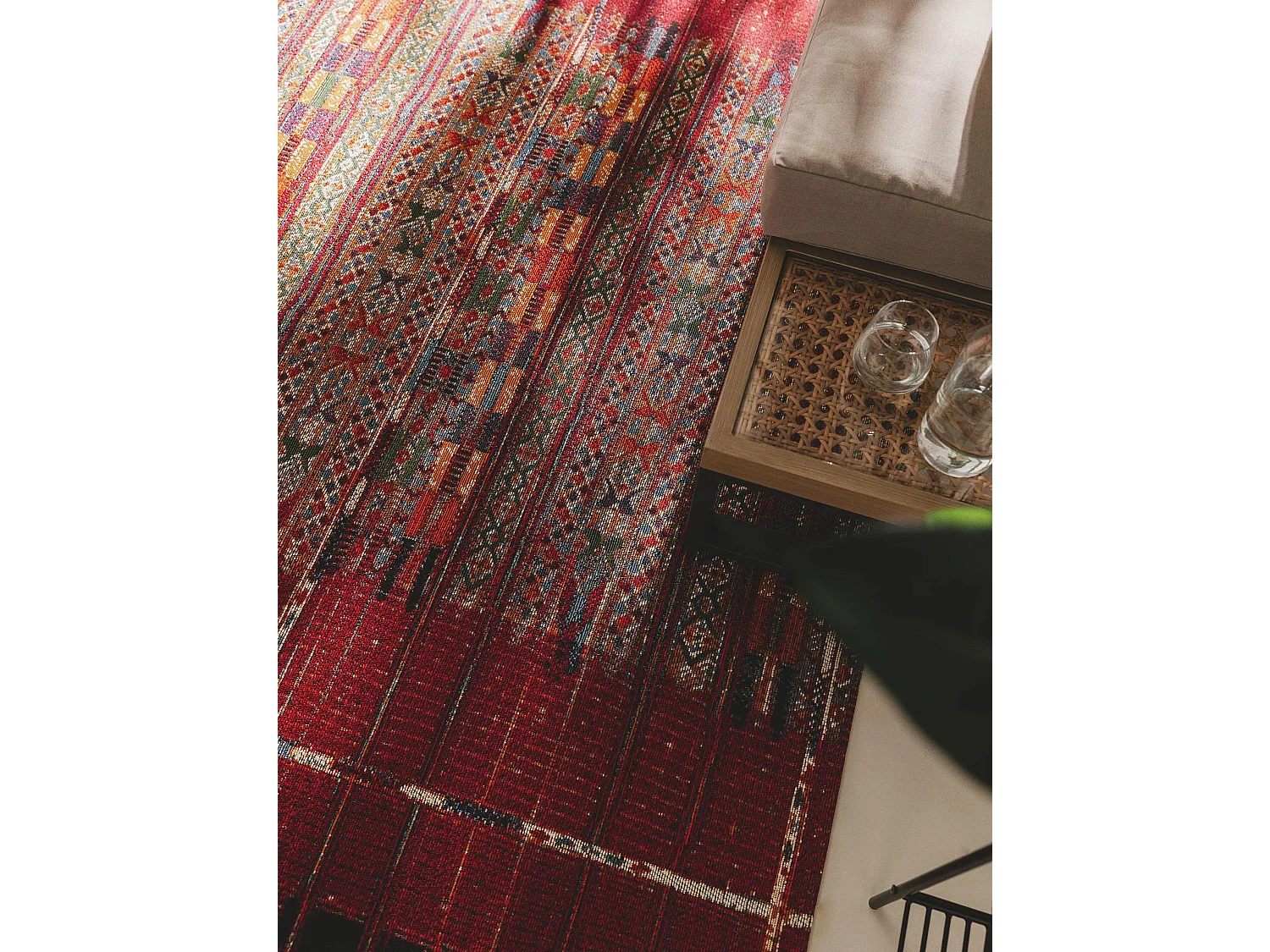 Tapis d'extérieur & intérieur Artis Multicouleur/Rouge 160x235 cm