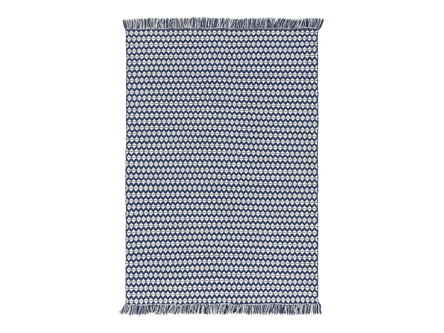 Tapis fabriqué à partir de matériaux recyclés Morty Bleu foncé 200x300 cm