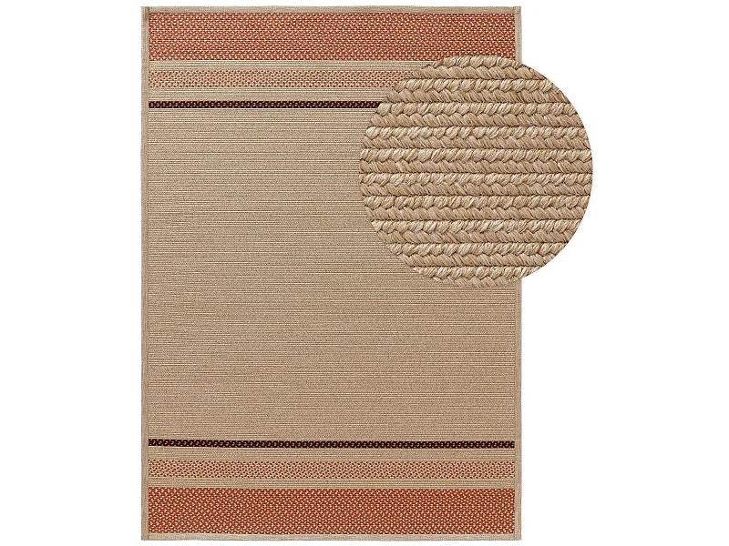 Tapis d'extérieur & intérieur Nandi Terracotta 200x300 cm