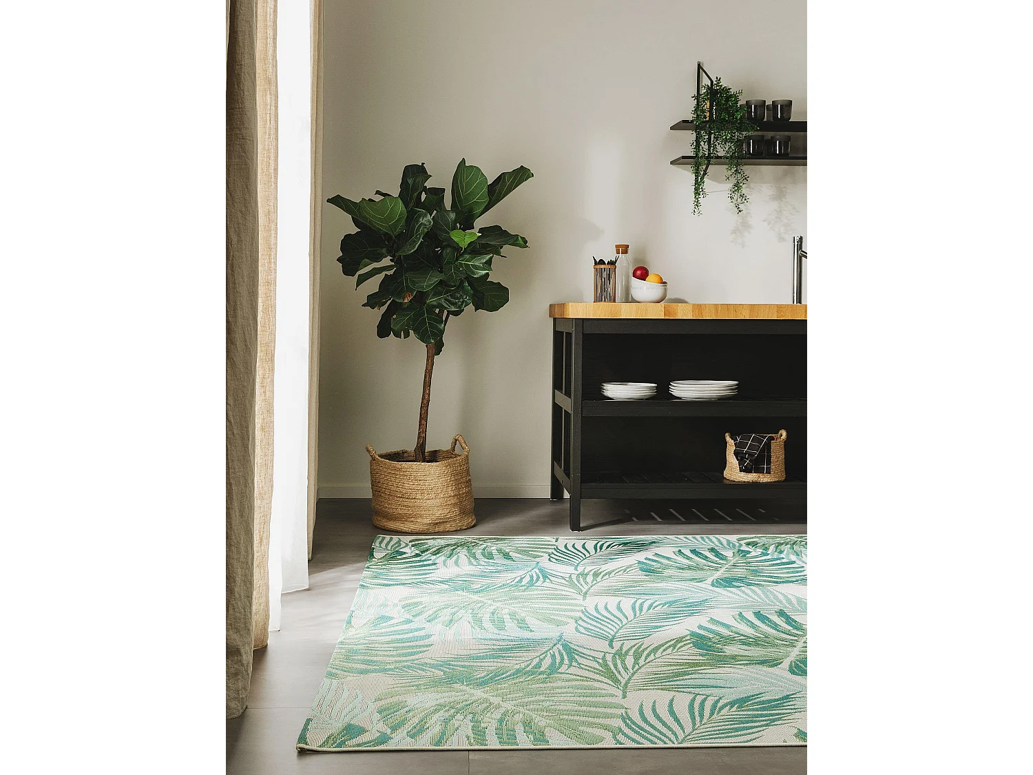 Tapis d'extérieur & intérieur Artis Vert 200x285 cm