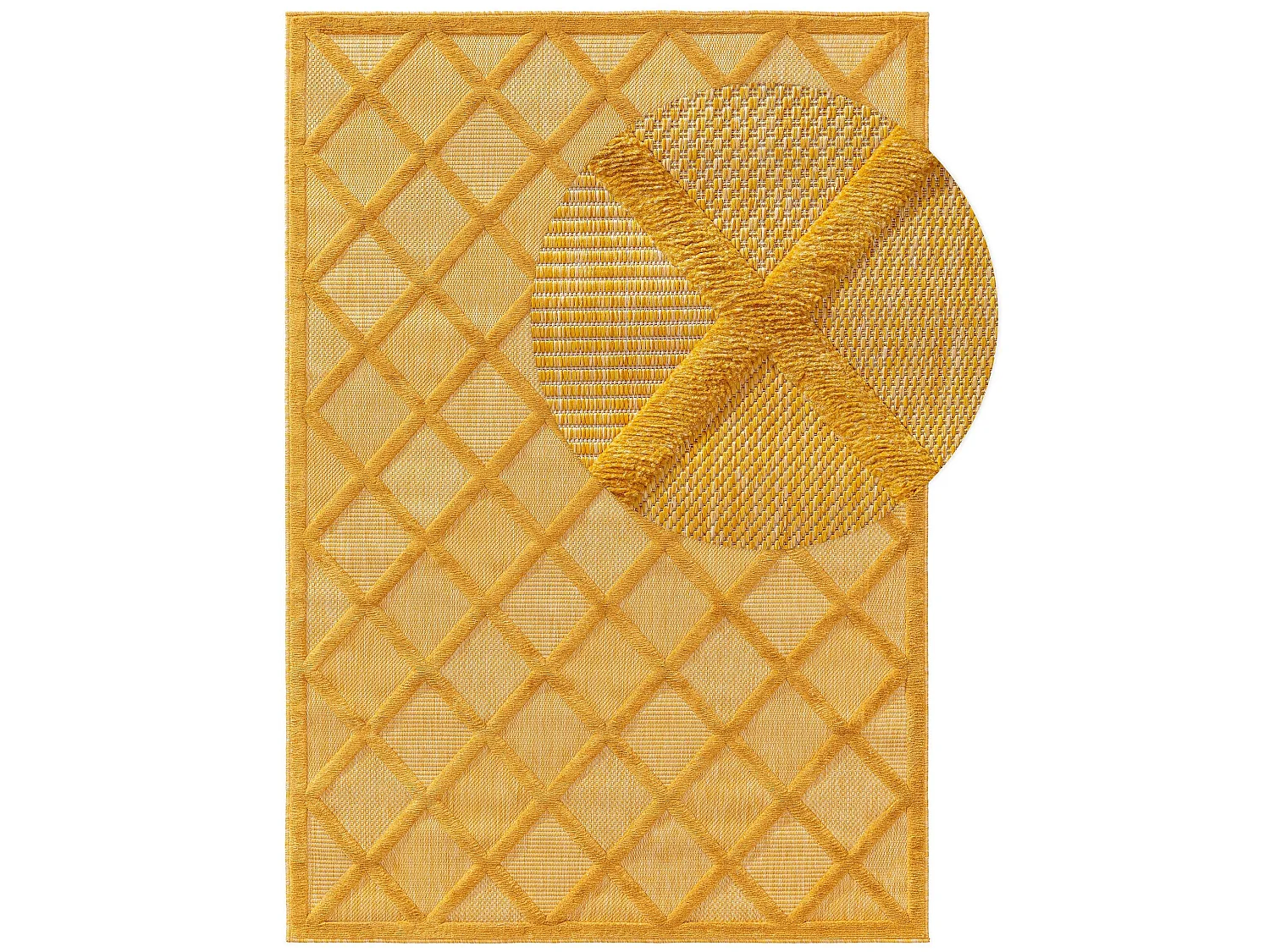 Tapis d'extérieur & intérieur Bonte Jaune 80x150 cm