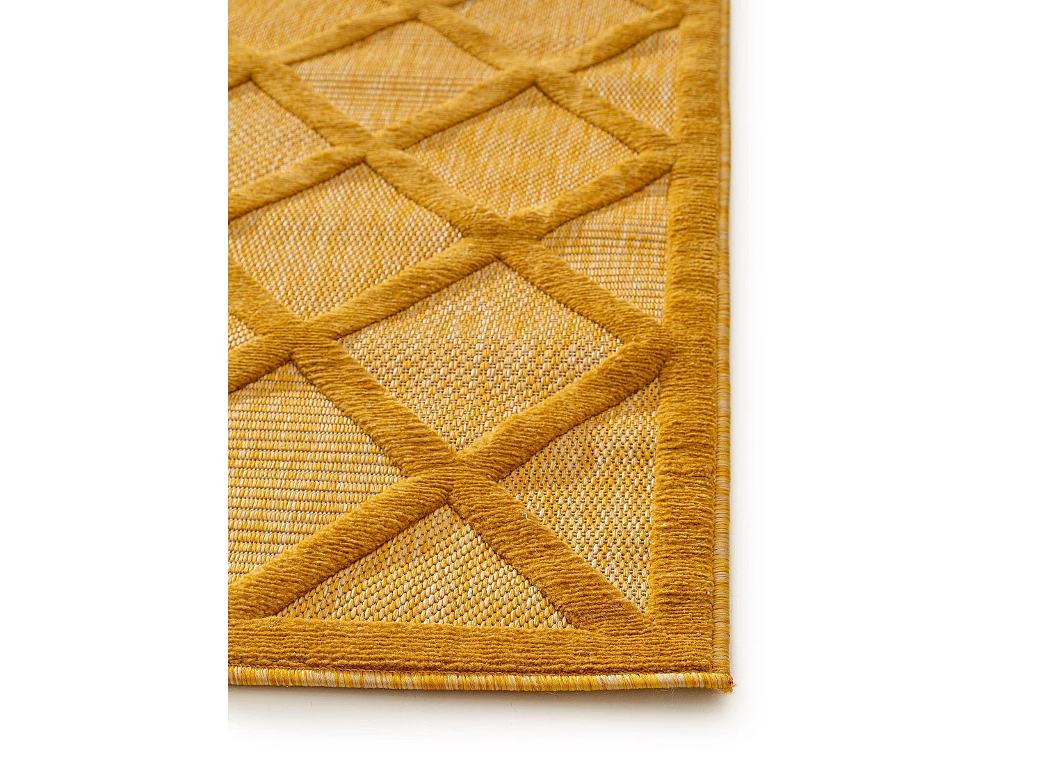 Tapis d'extérieur & intérieur Bonte Jaune 80x150 cm