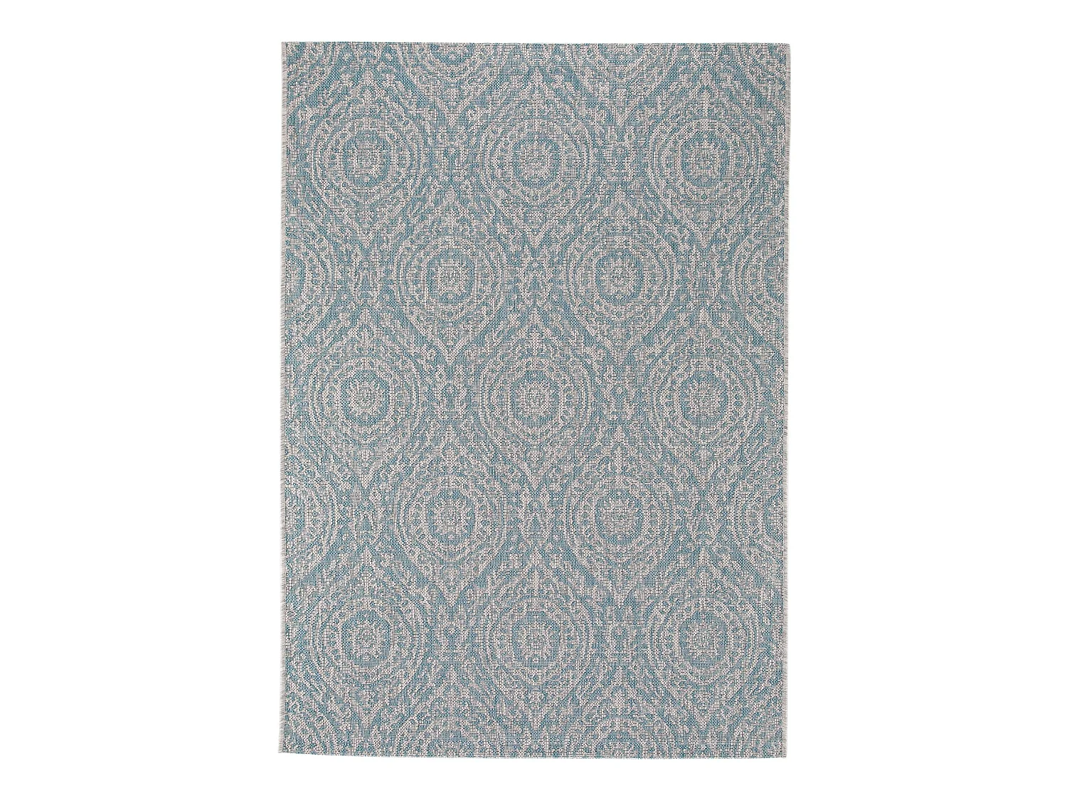 Tapis d'extérieur & intérieur Cleo Beige/Turquoise 80x150 cm