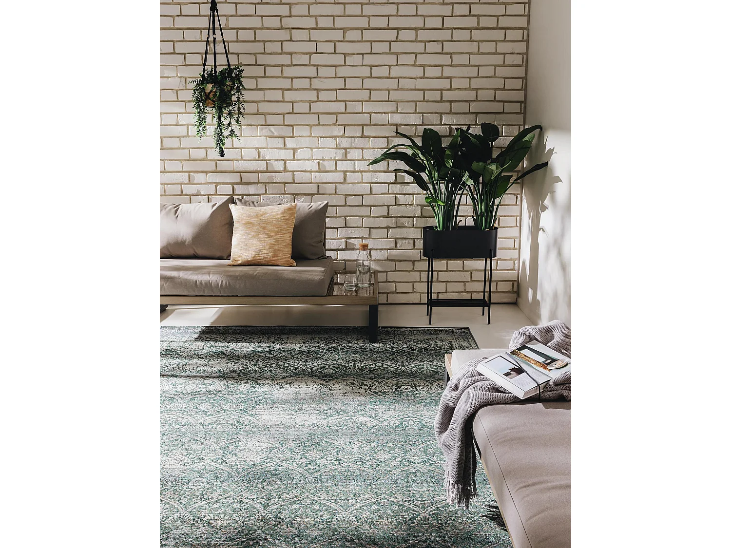 Tapis d'extérieur & intérieur Artis Vert 80x165 cm