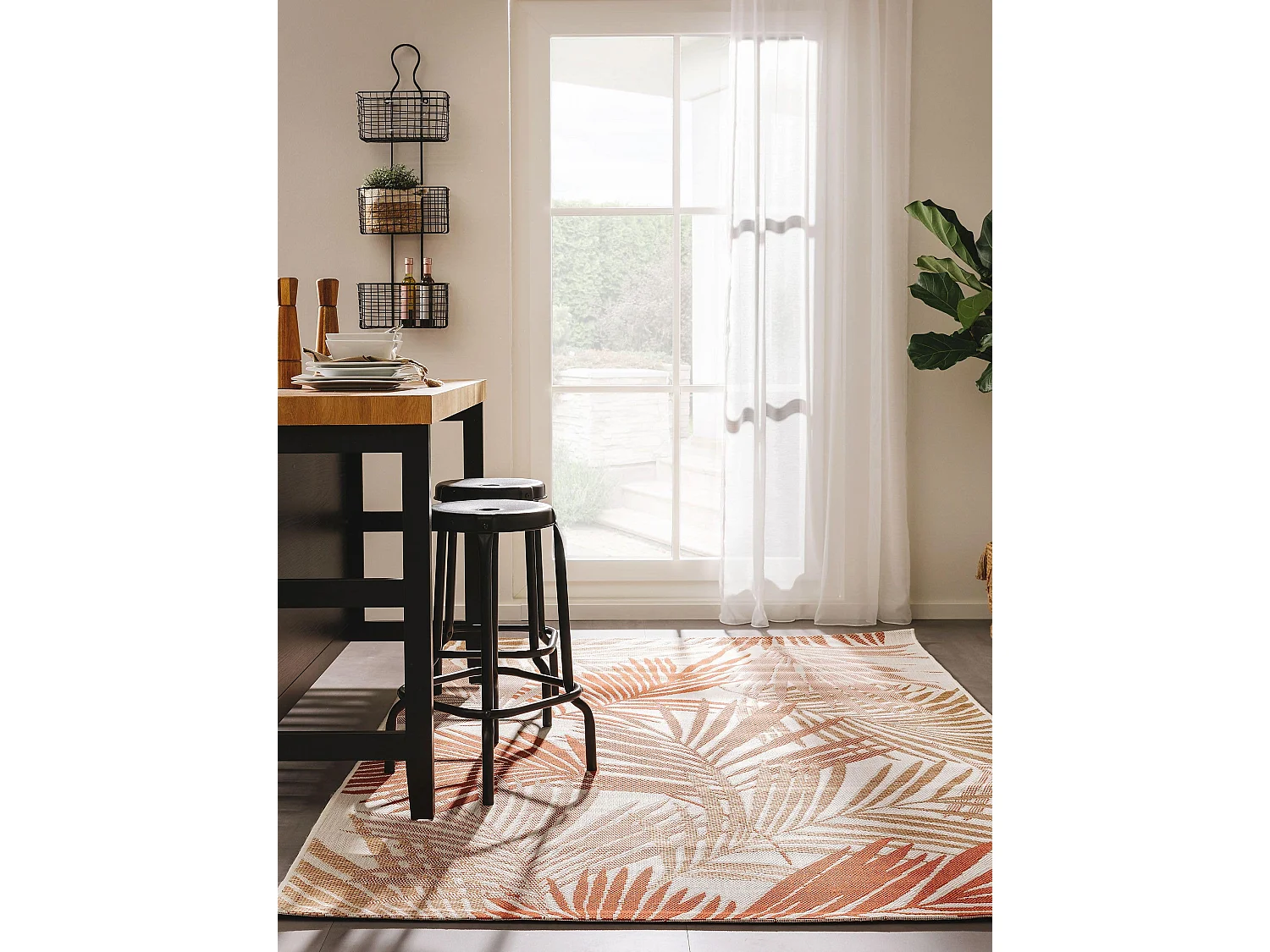 Tapis d'extérieur & intérieur Cleo Orange 200x300 cm