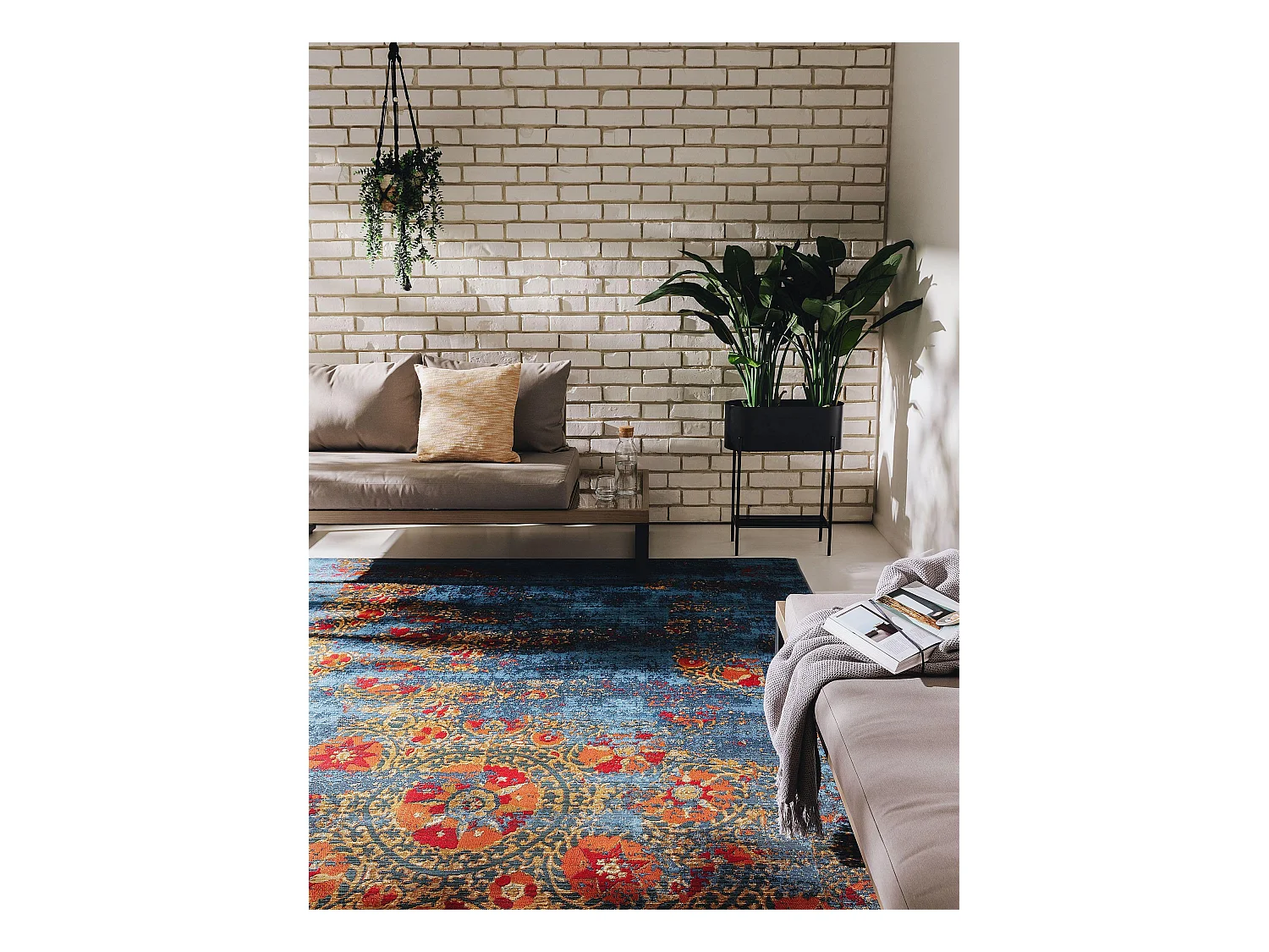 Tapis d'extérieur & intérieur Artis Multicouleur/Bleu 120x180 cm