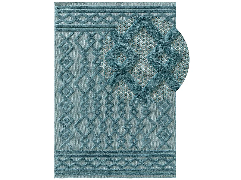 Tapis d'extérieur & intérieur Bonte Turquoise 240x340 cm