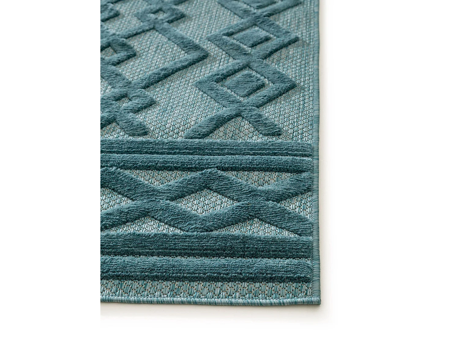 Tapis d'extérieur & intérieur Bonte Turquoise 240x340 cm