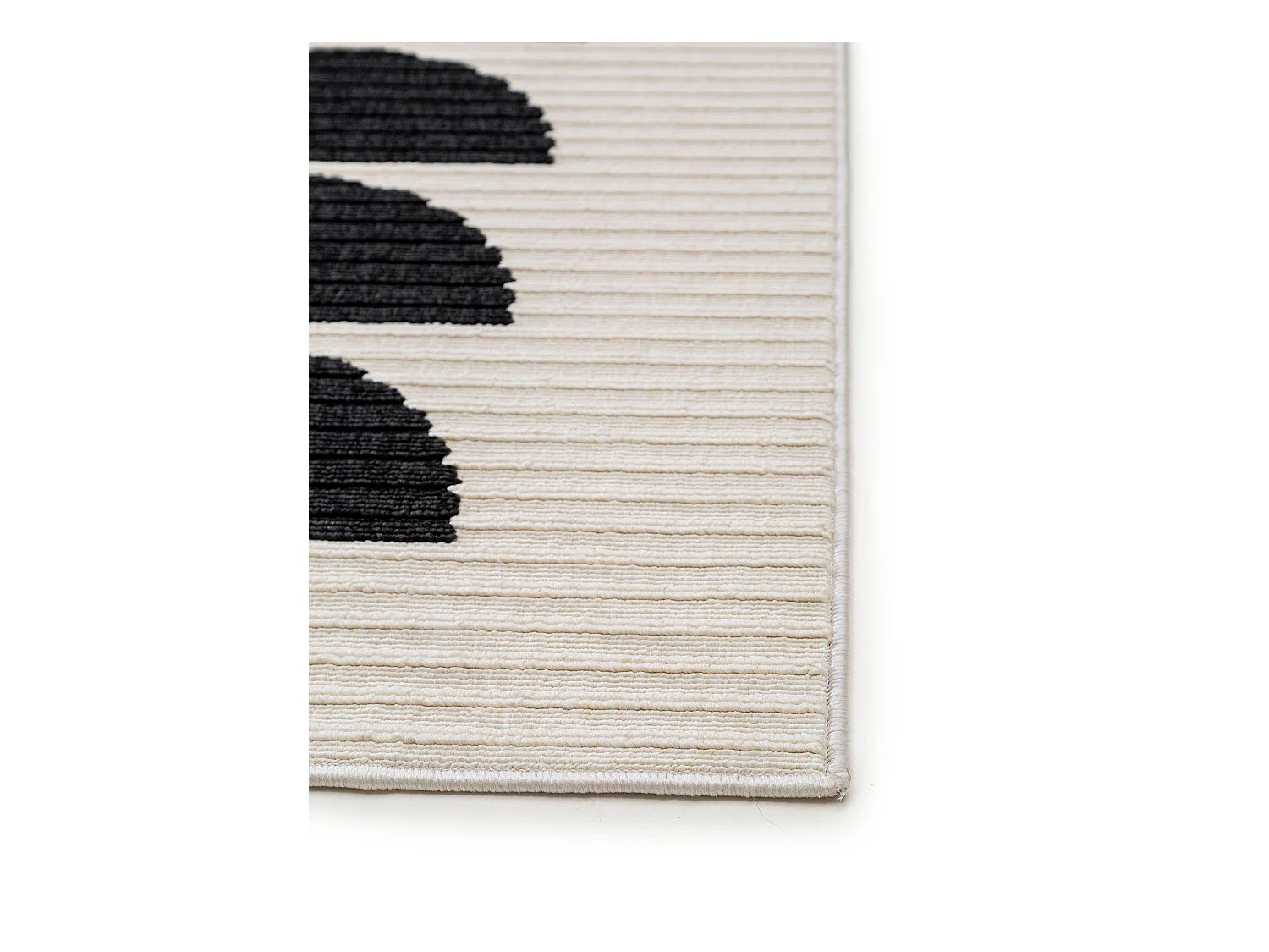 Tapis d'extérieur & intérieur Taro Noir & Blanc 200x290 cm