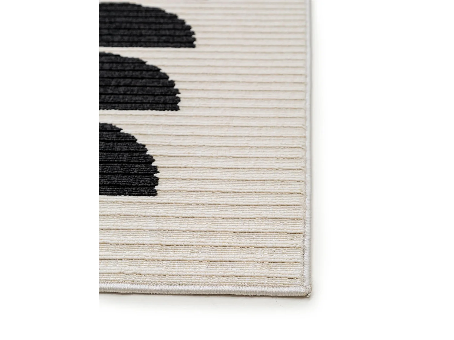 Tapis d'extérieur & intérieur Taro Noir & Blanc 200x290 cm