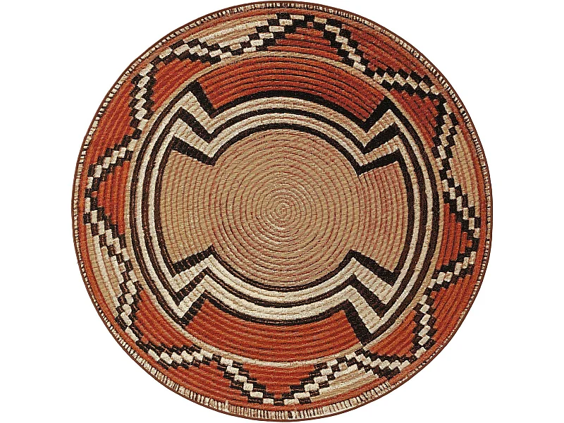 Tapis d'extérieur & intérieur Artis Beige/Cuivre ø 160 cm rond