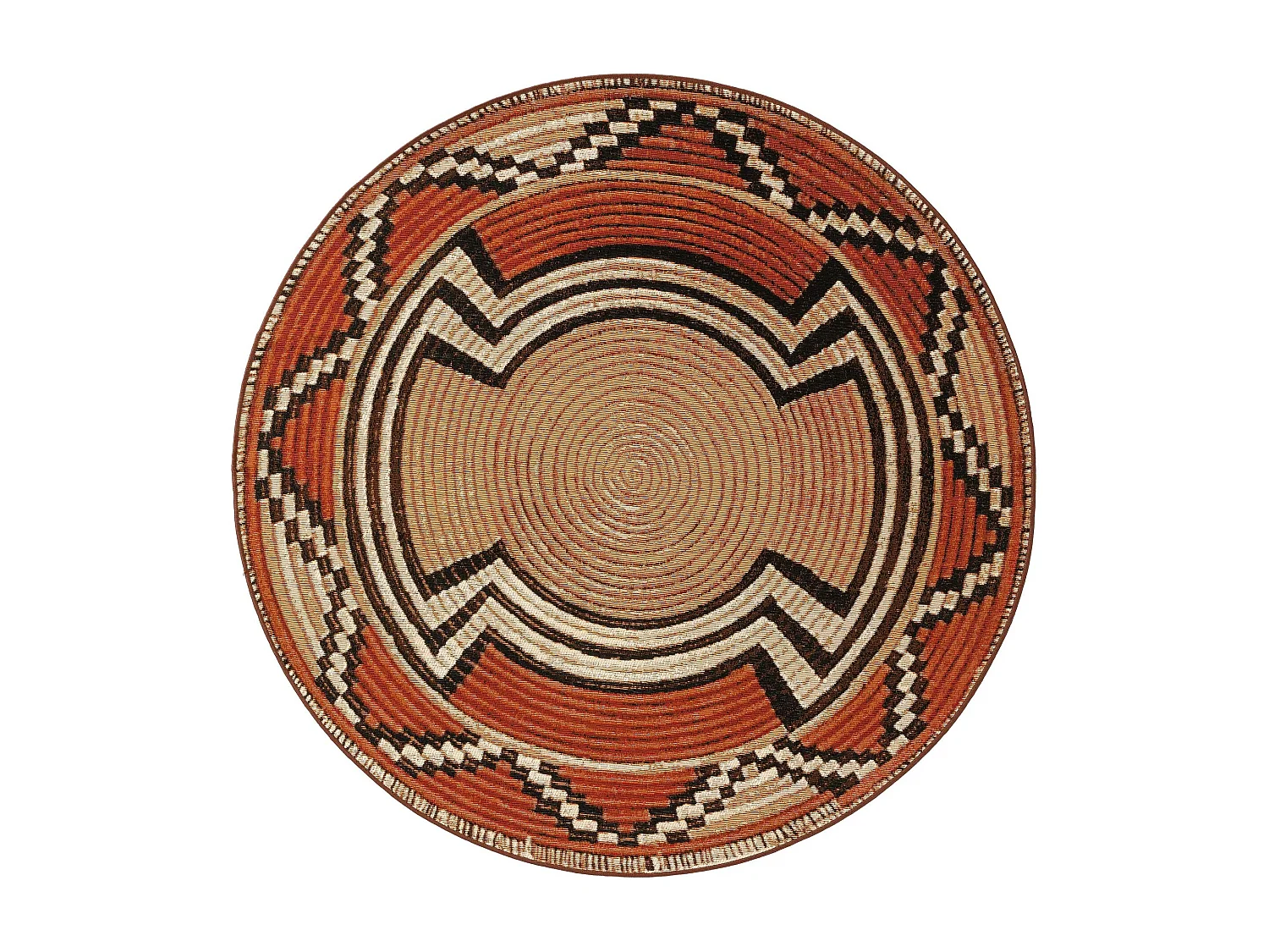 Tapis d'extérieur & intérieur Artis Beige/Cuivre ø 160 cm rond