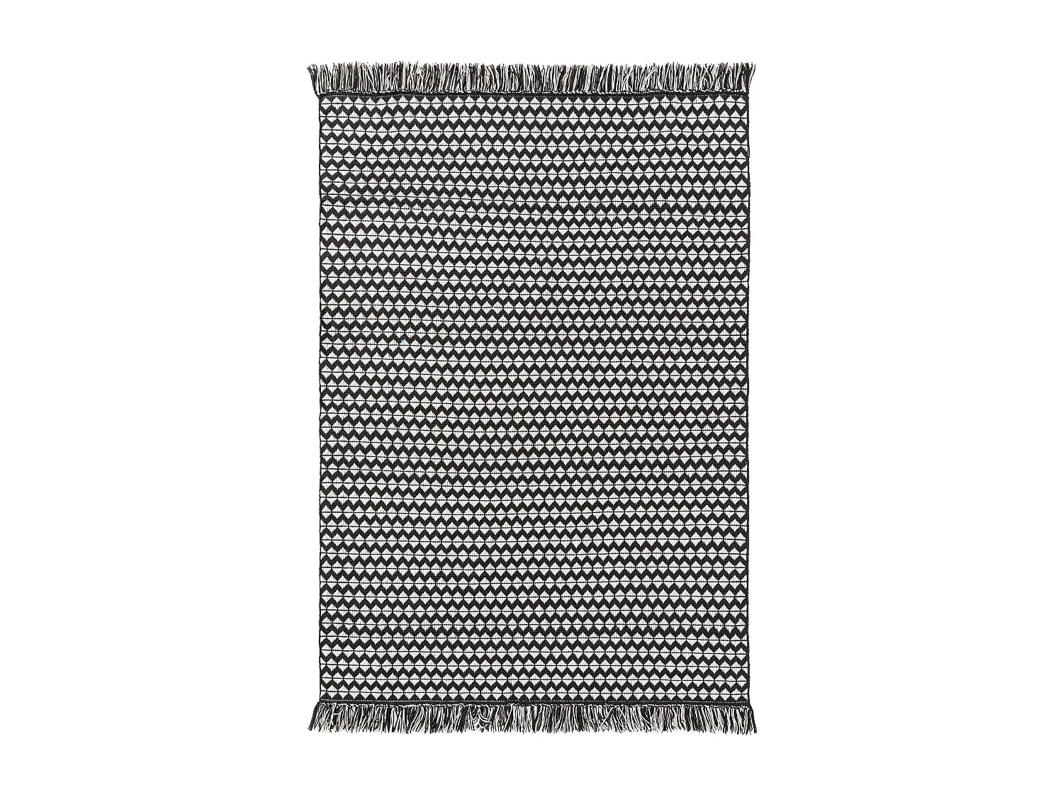 Tapis fabriqué à partir de matériaux recyclés Morty Noir & Blanc 200x300 cm