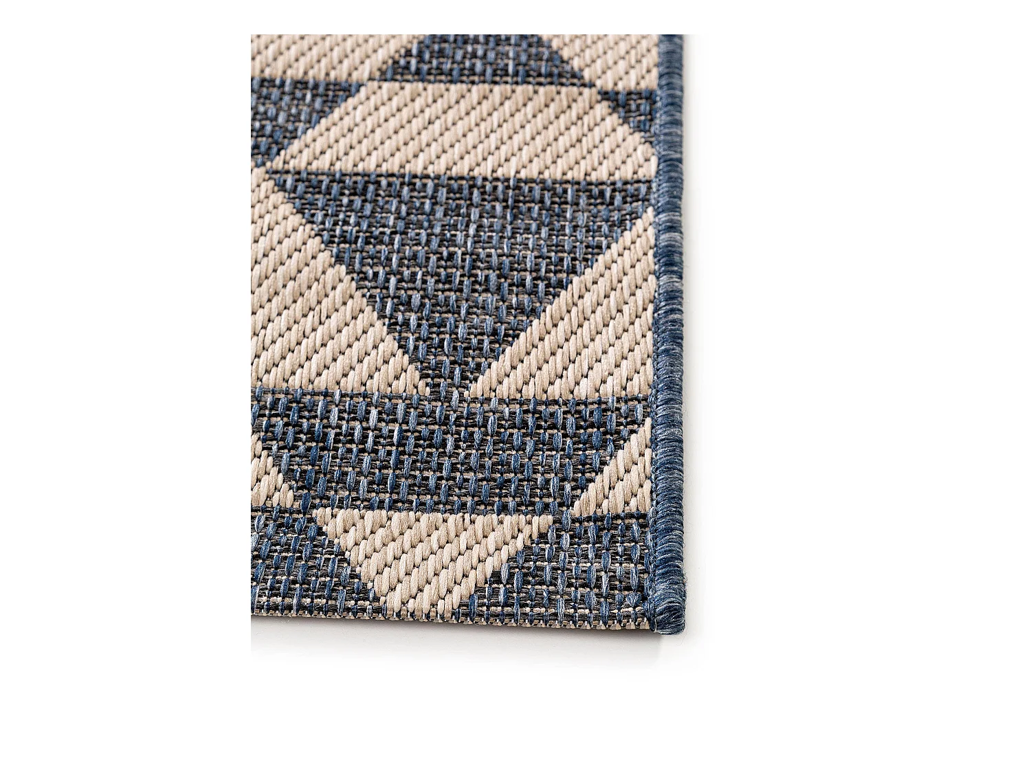 Tapis d'extérieur & intérieur River Beige/Bleu 200x285 cm