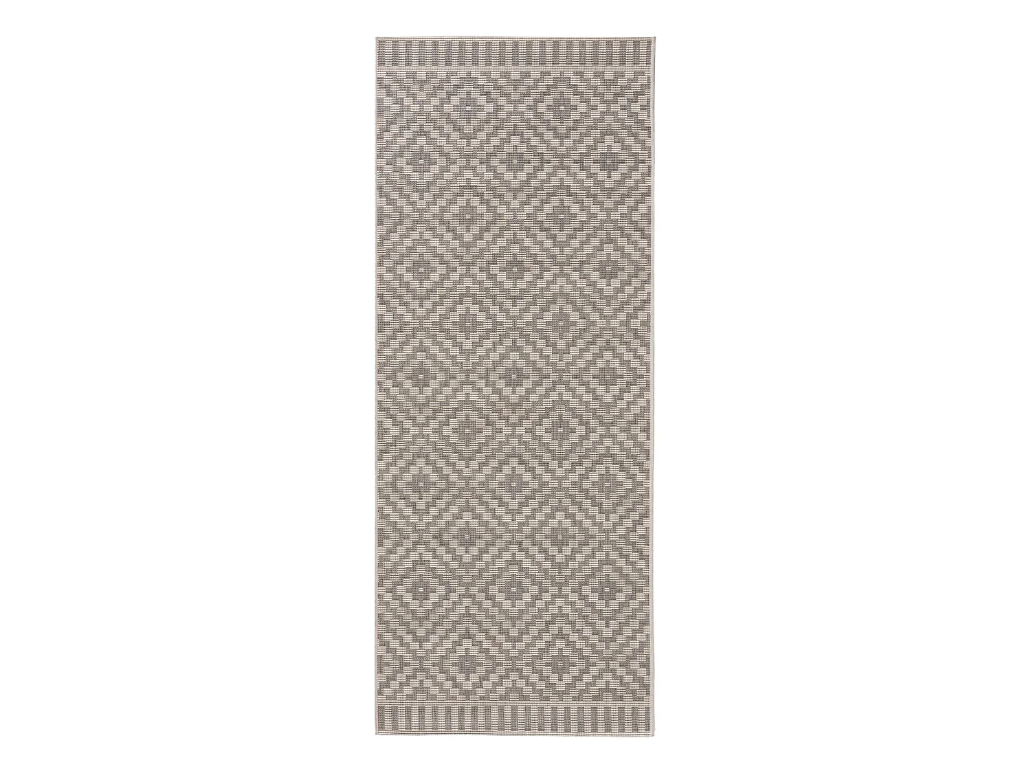 Tapis d'extérieur & intérieur Metro Gris 80x200 cm
