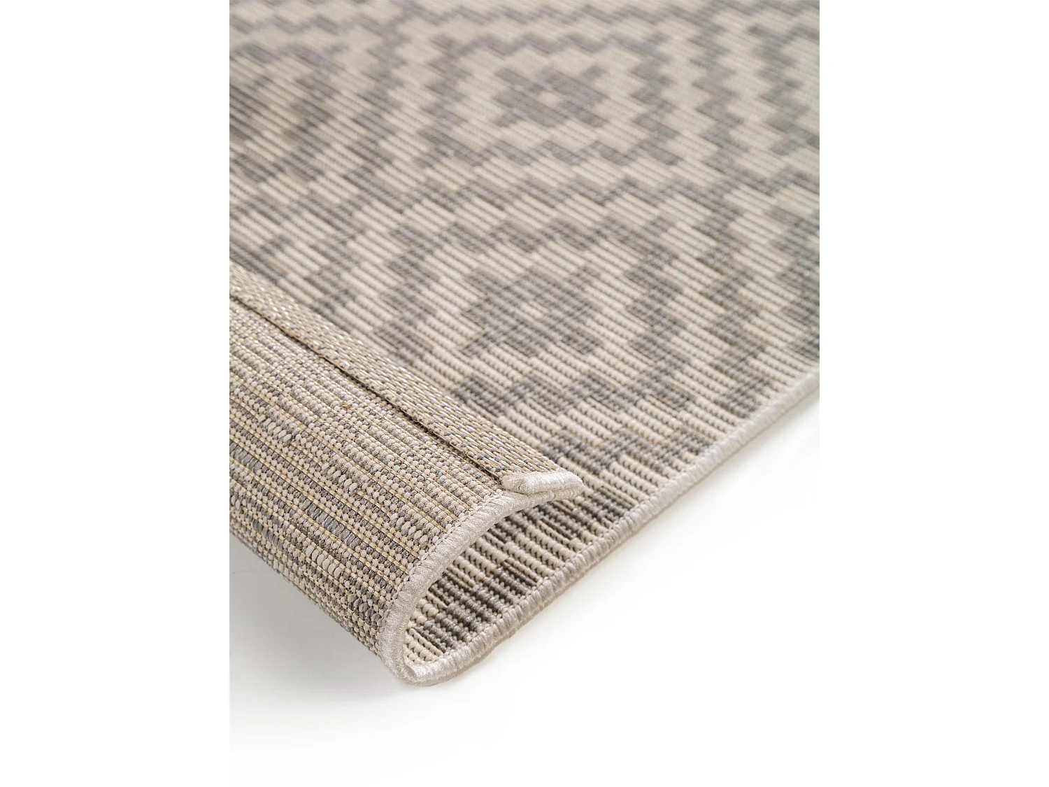 Tapis d'extérieur & intérieur Metro Gris 80x200 cm