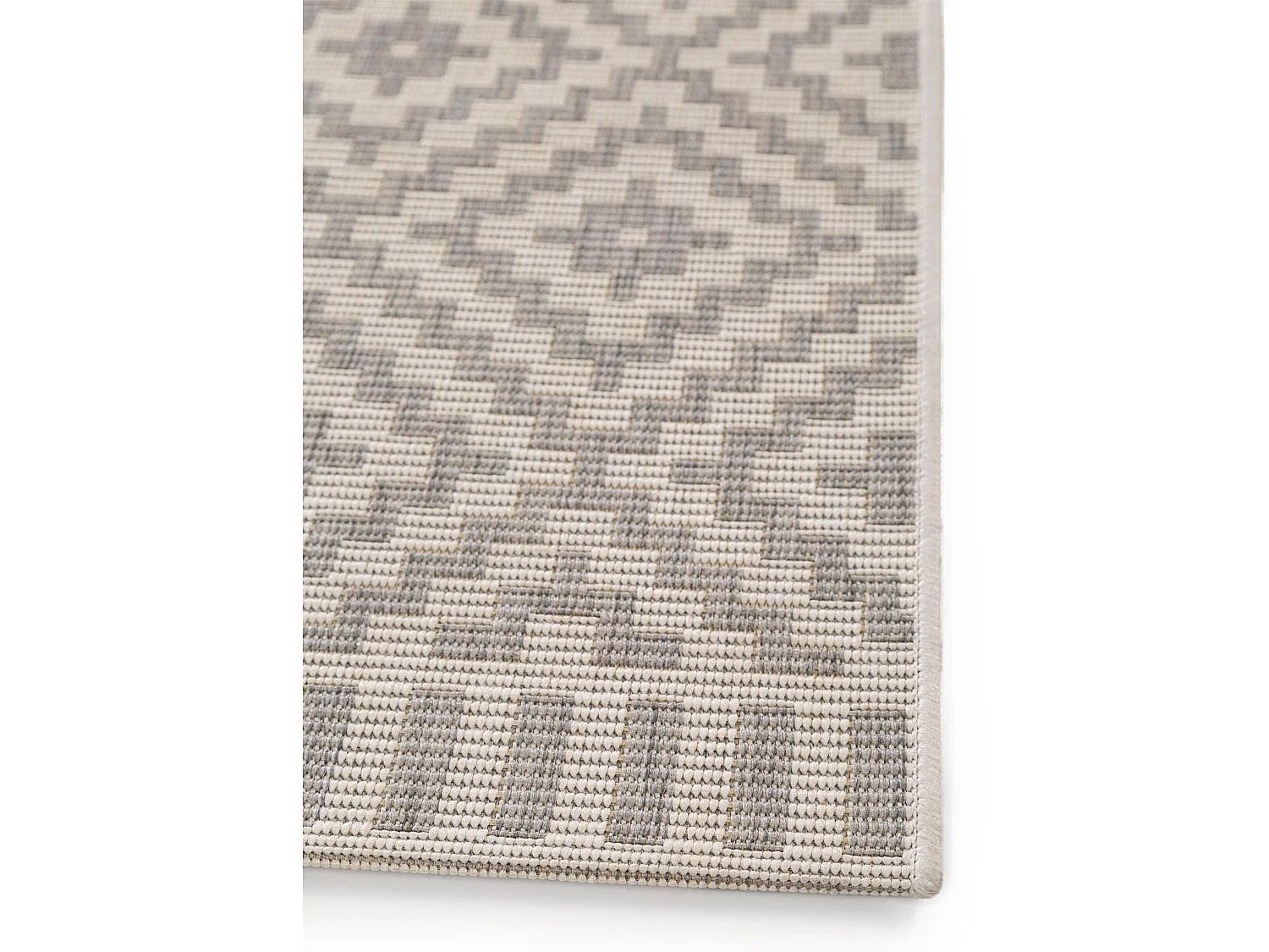 Tapis d'extérieur & intérieur Metro Gris 80x200 cm