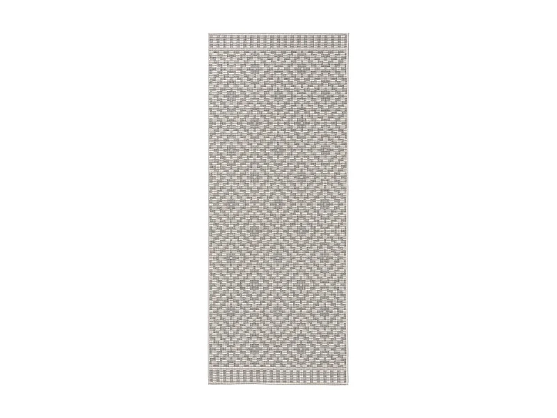 Tapis d'extérieur & intérieur Metro Gris 80x200 cm