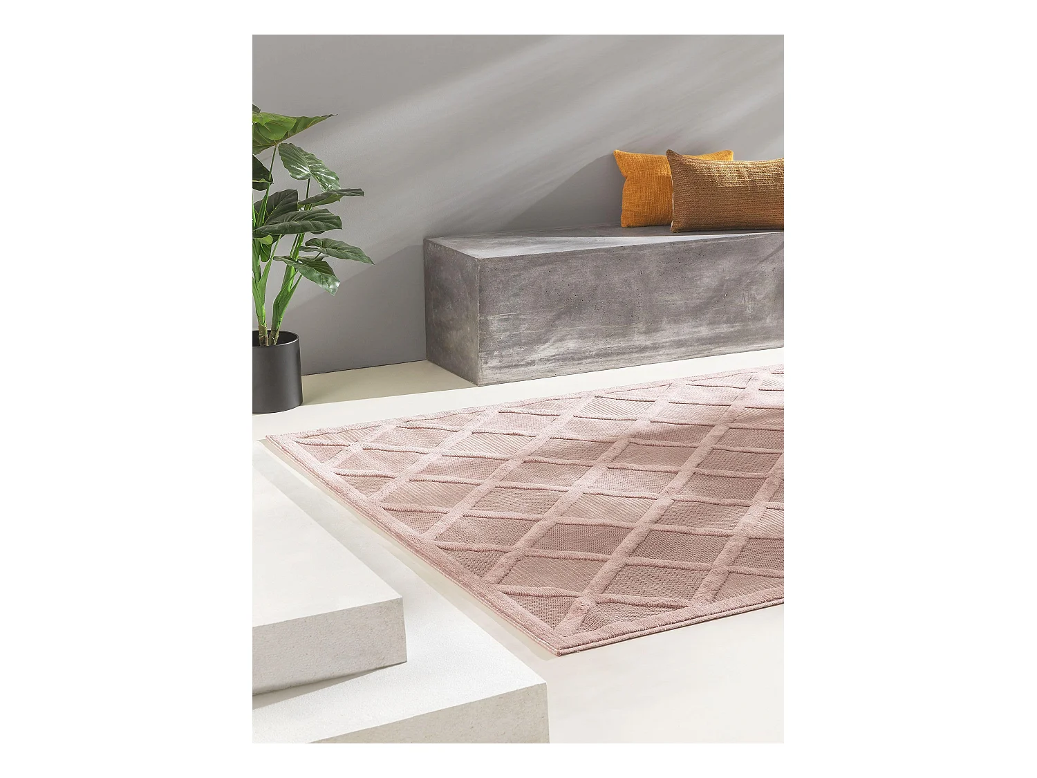 Tapis d'extérieur & intérieur Bonte Rose 200x290 cm
