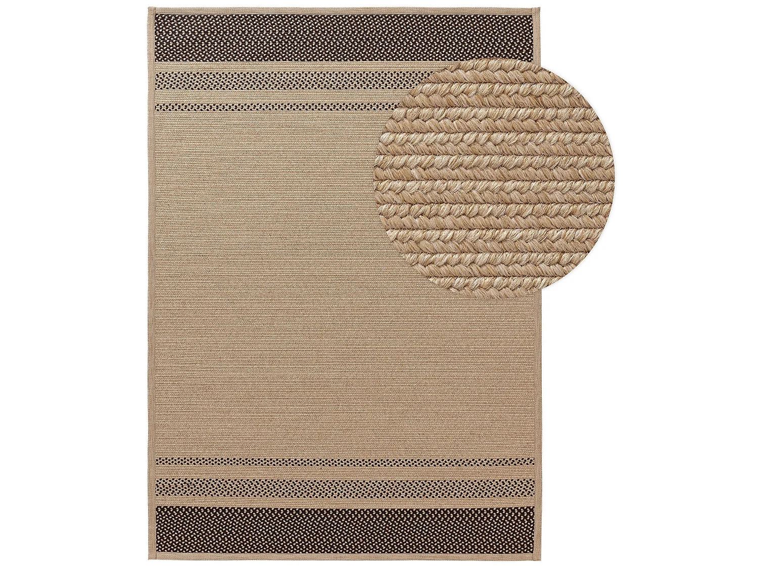 Tapis d'extérieur & intérieur Nandi Marron 160x230 cm