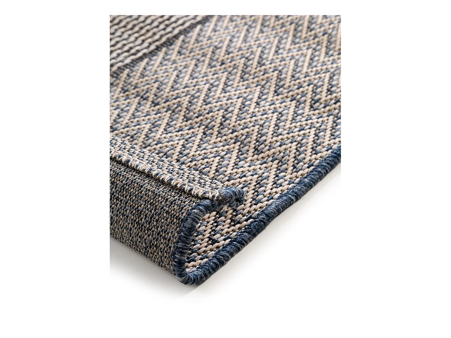 Tapis d'extérieur & intérieur River Beige/Bleu 200x285 cm