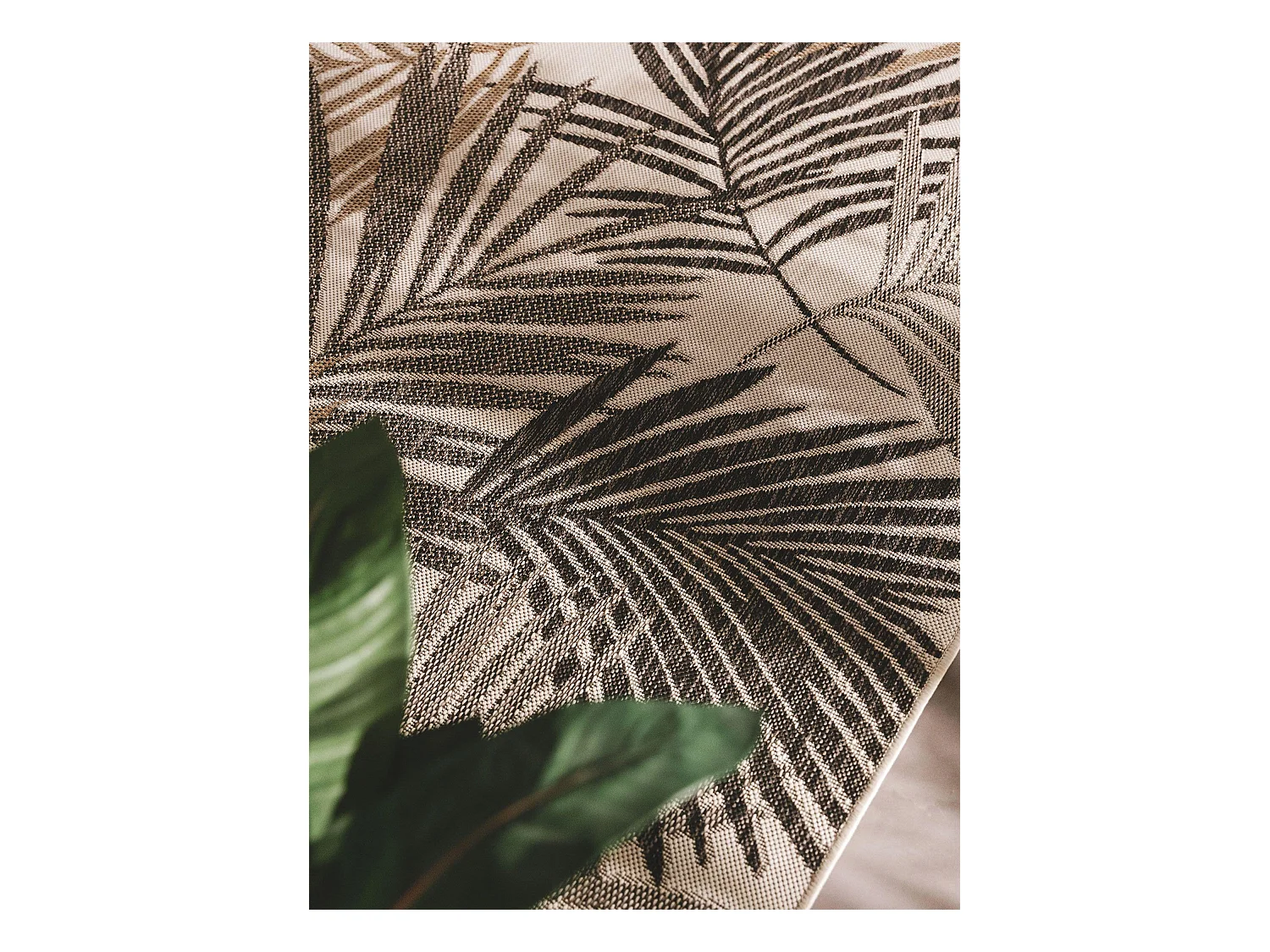 Tapis d'extérieur & intérieur Cleo Noir 120x170 cm