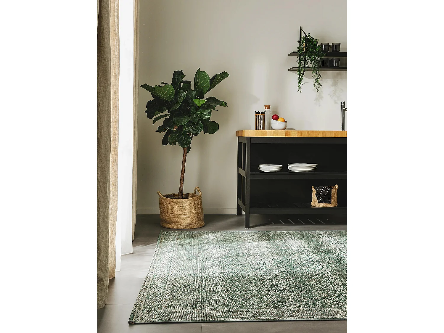 Tapis d'extérieur & intérieur Artis Vert 240x340 cm