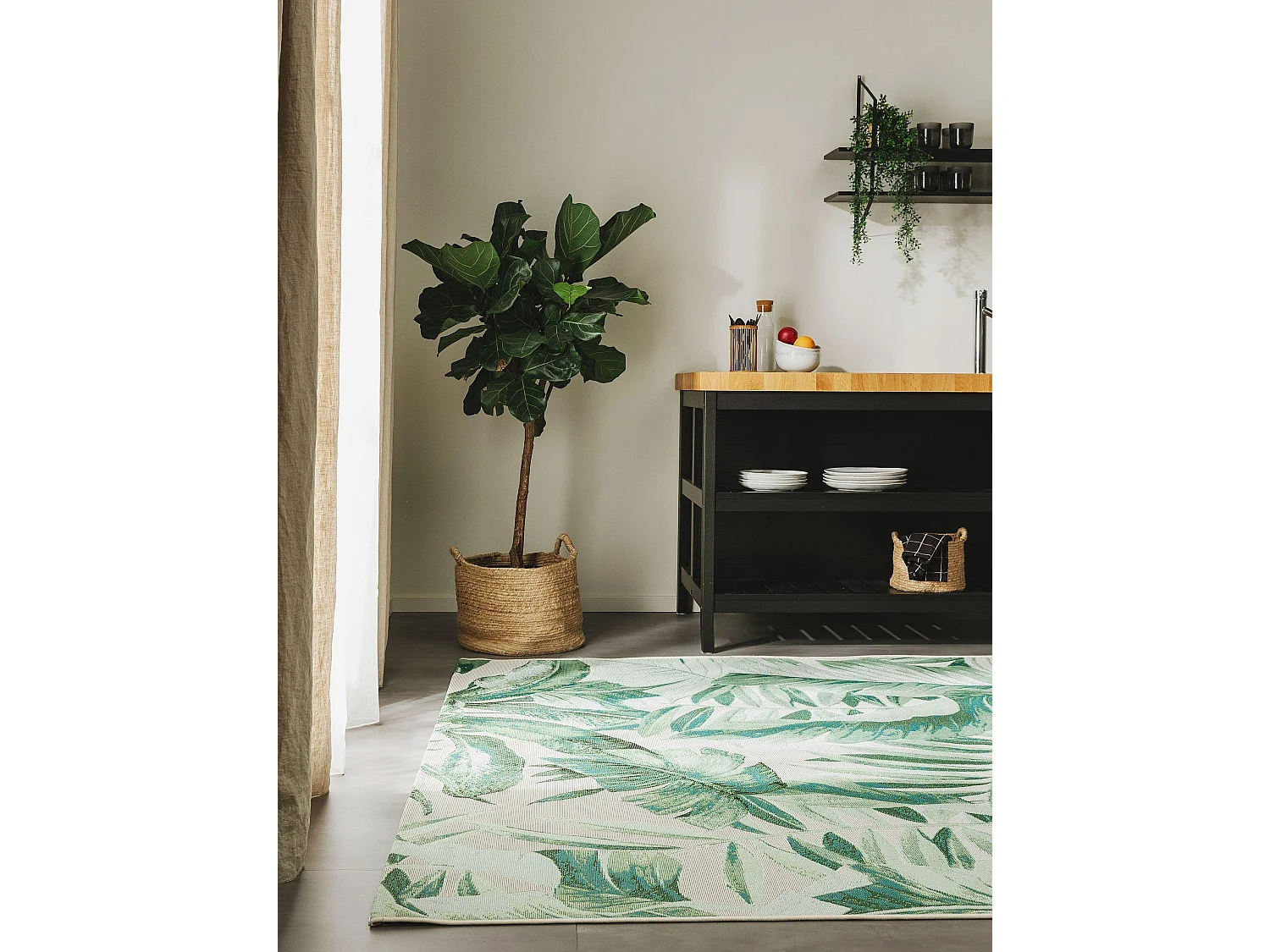 Tapis d'extérieur & intérieur Artis Vert 80x165 cm