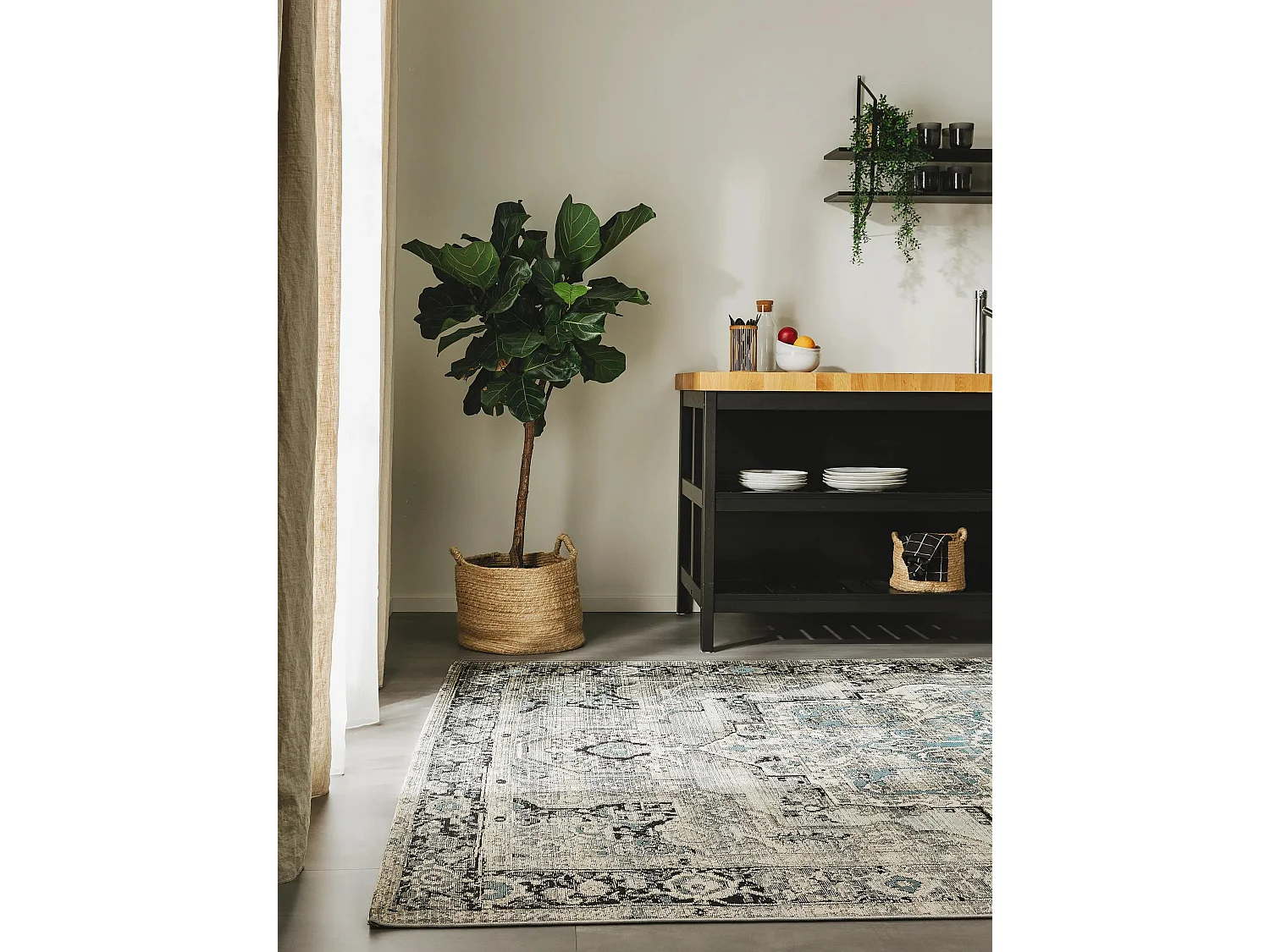 Tapis d'extérieur & intérieur Artis Gris 200x285 cm