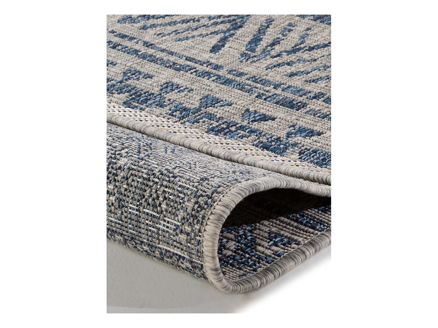 Tapis d'extérieur & intérieur Cleo Bleu 80x150 cm