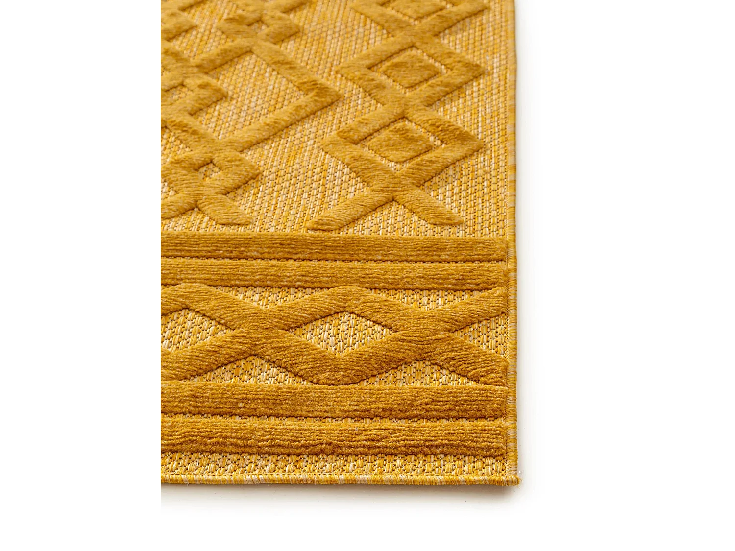 Tapis d'extérieur & intérieur Bonte Jaune 200x290 cm