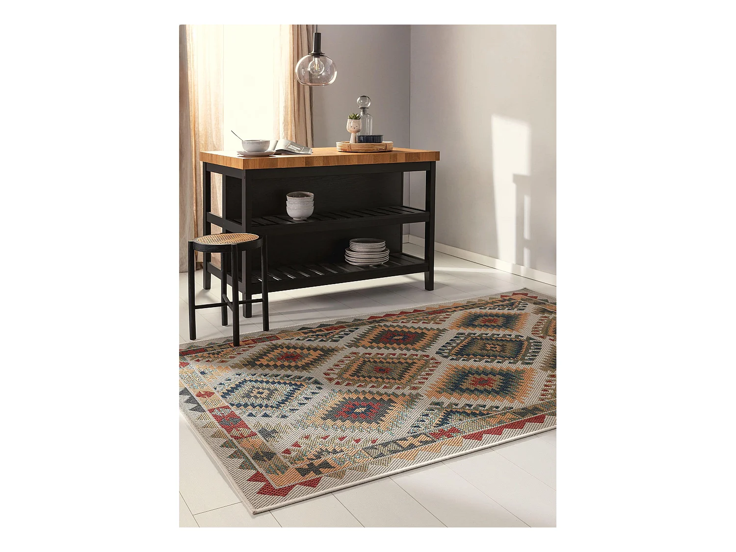 Tapis d'extérieur & intérieur Mirena Multicouleur 200x290 cm