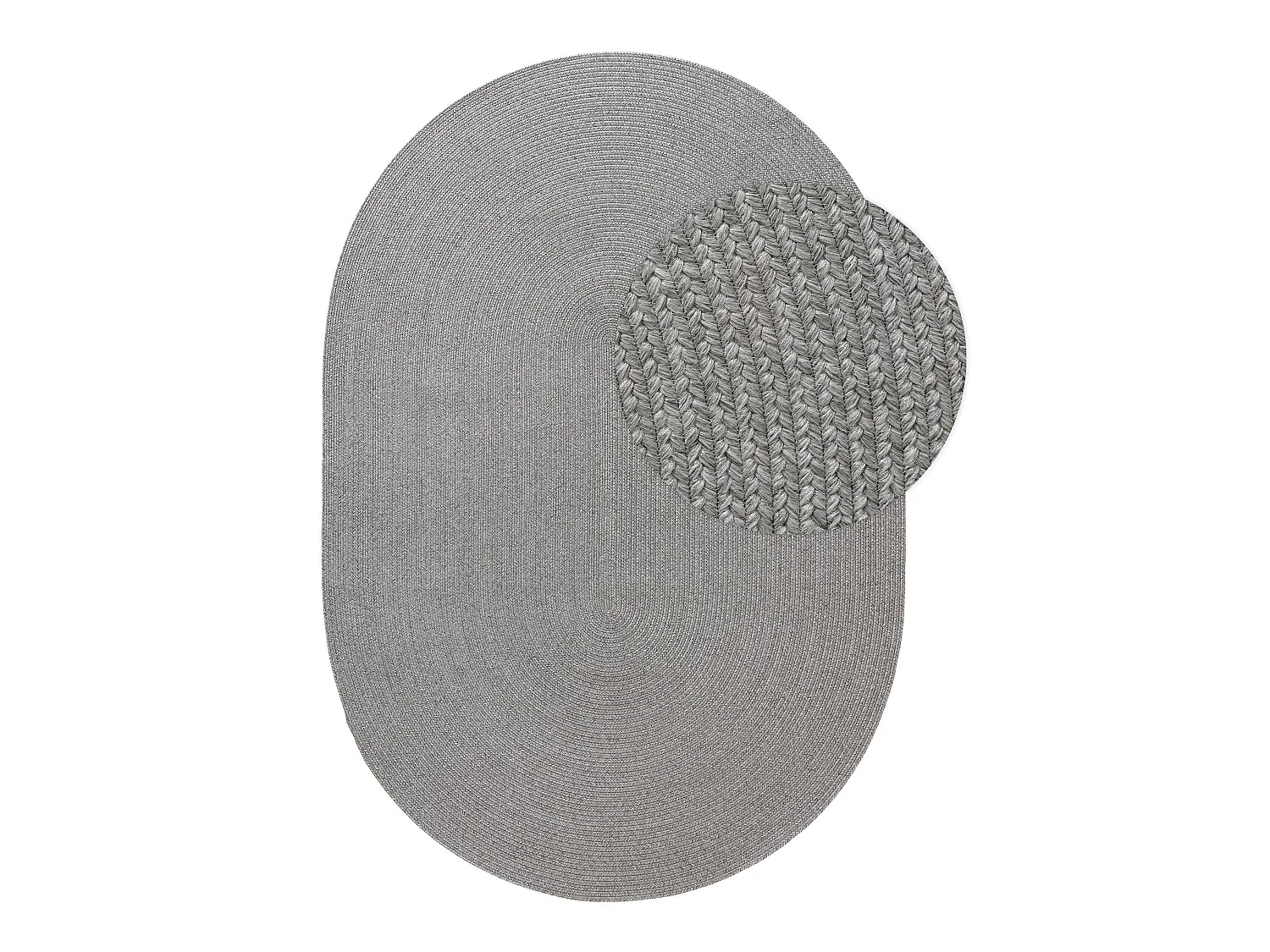 Tapis d'extérieur & intérieur Nandi Gris 120x170 cm