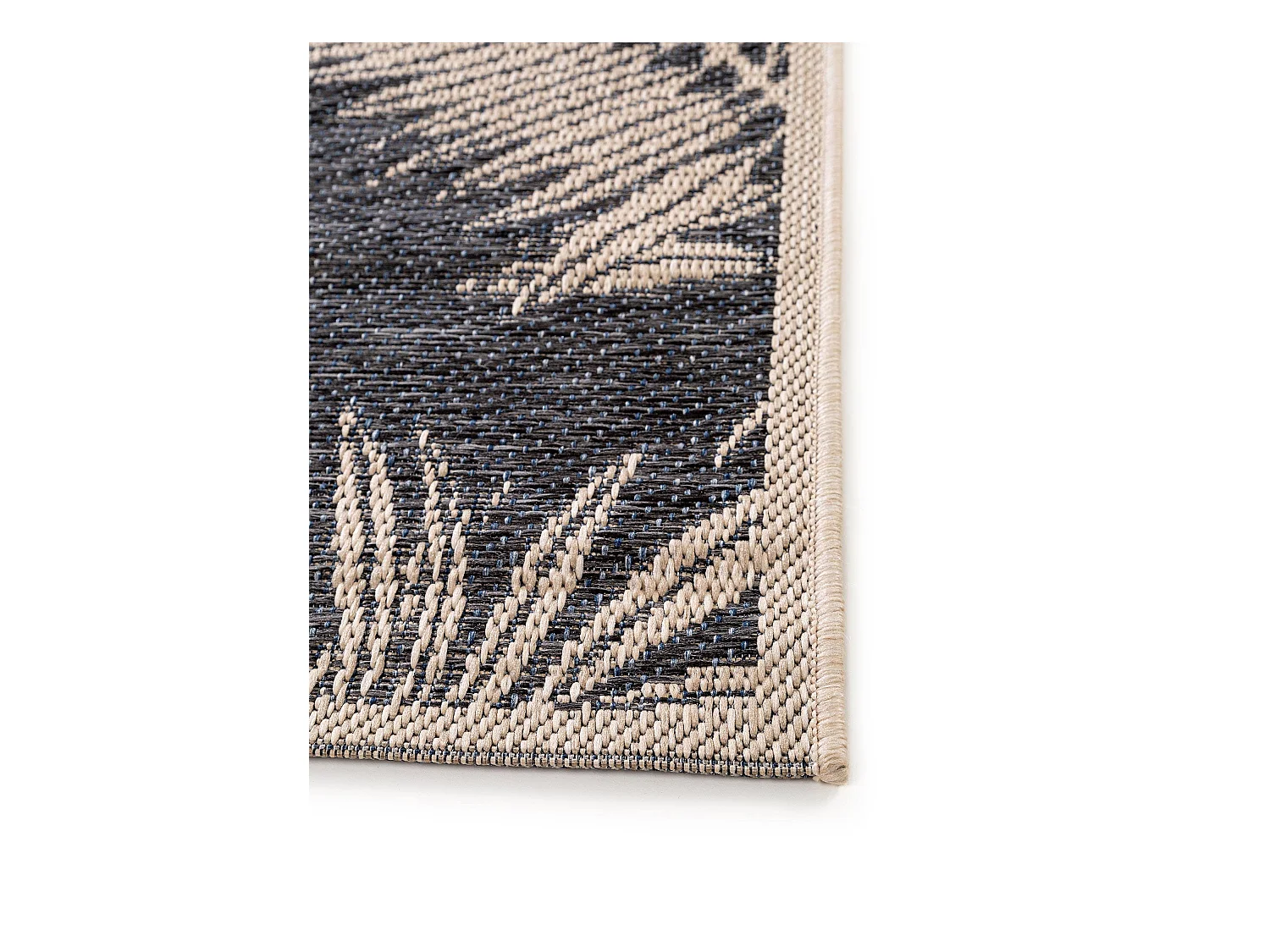 Tapis d'extérieur & intérieur River Bleu 100x150 cm