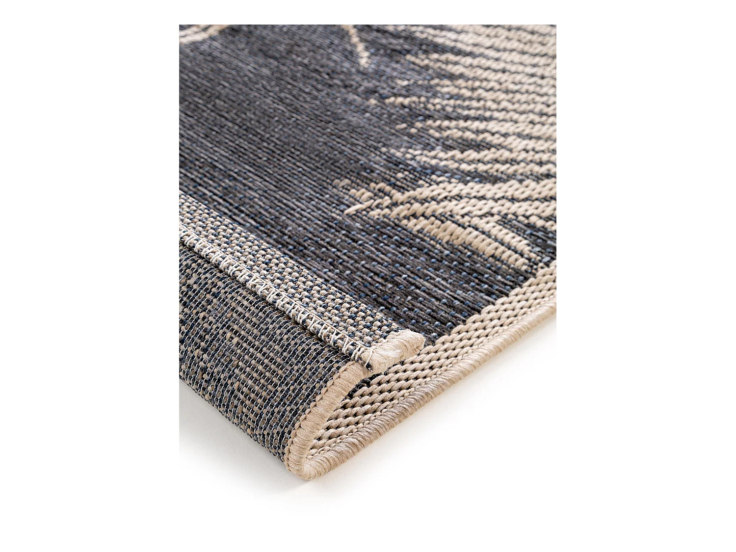 Tapis d'extérieur & intérieur River Bleu 100x150 cm