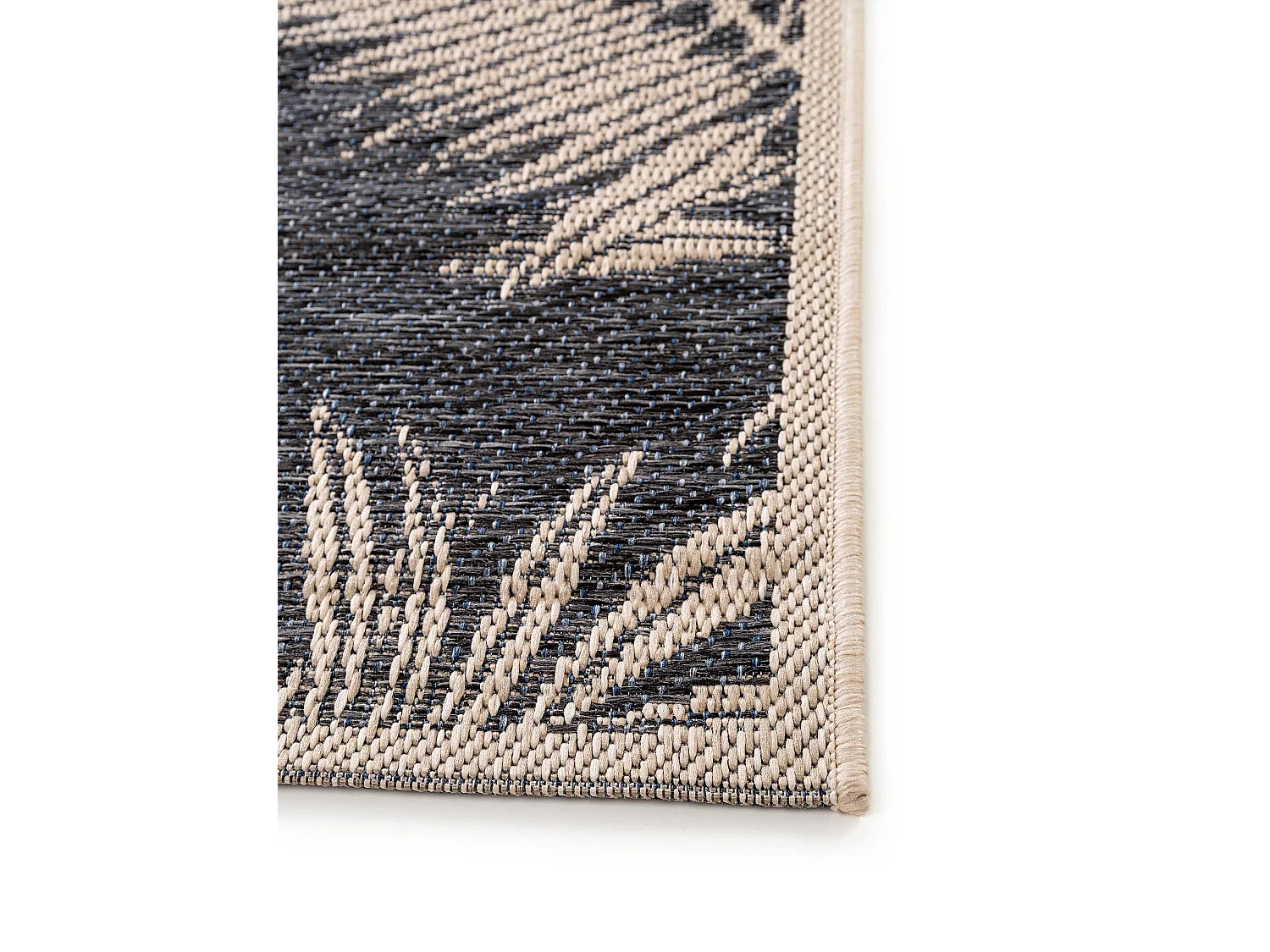 Tapis d'extérieur & intérieur River Bleu 100x150 cm