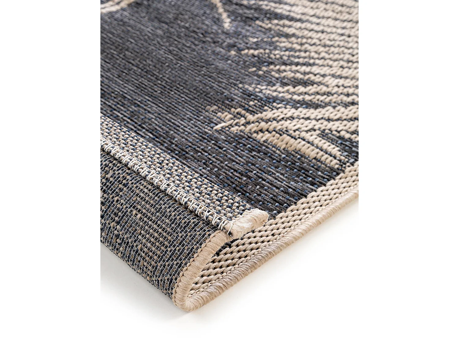Tapis d'extérieur & intérieur River Bleu 100x150 cm