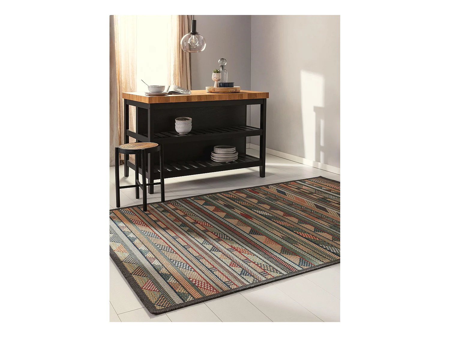 Tapis d'extérieur & intérieur Mirena Multicouleur 200x290 cm