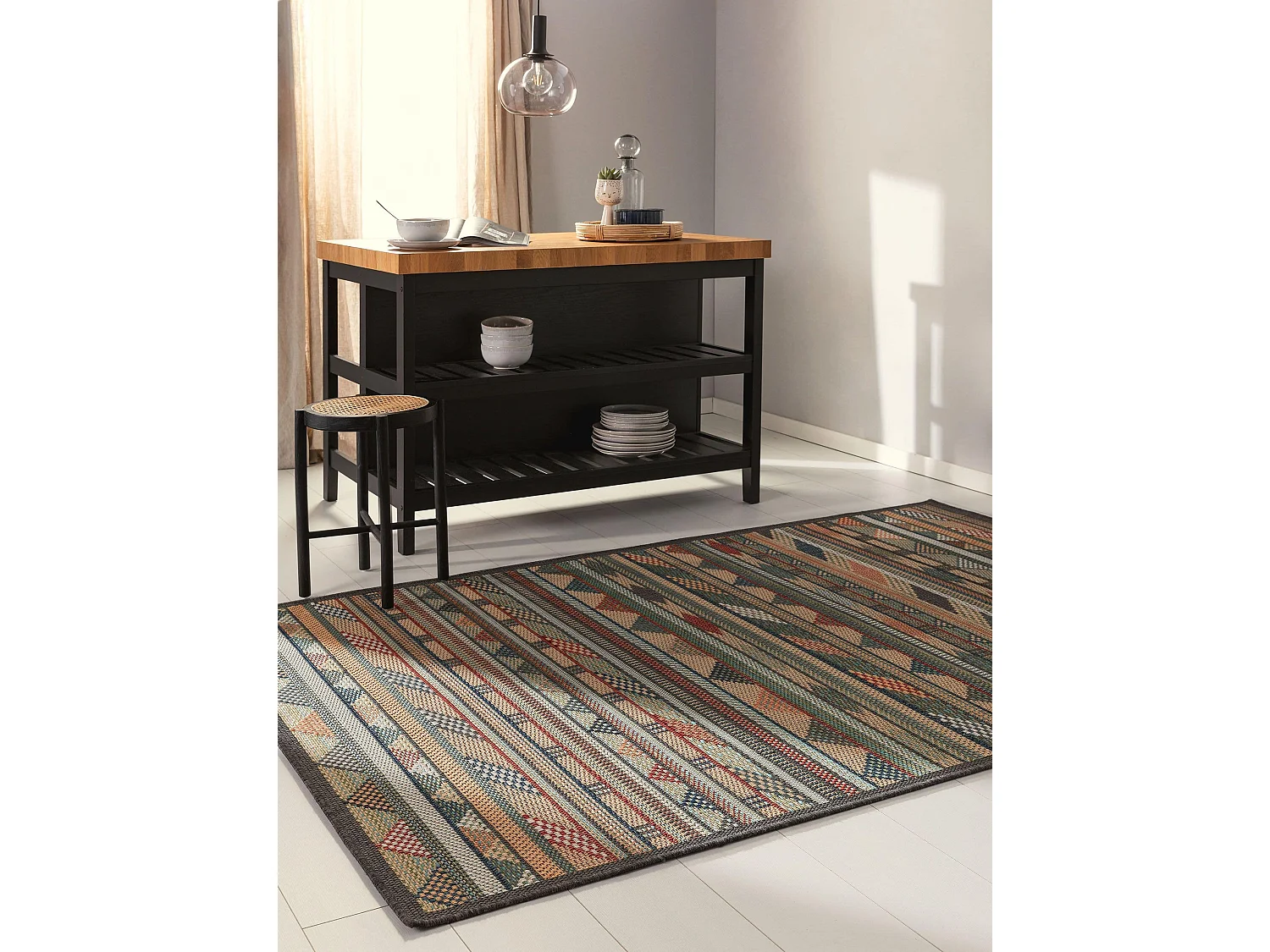 Tapis d'extérieur & intérieur Mirena Multicouleur 200x290 cm