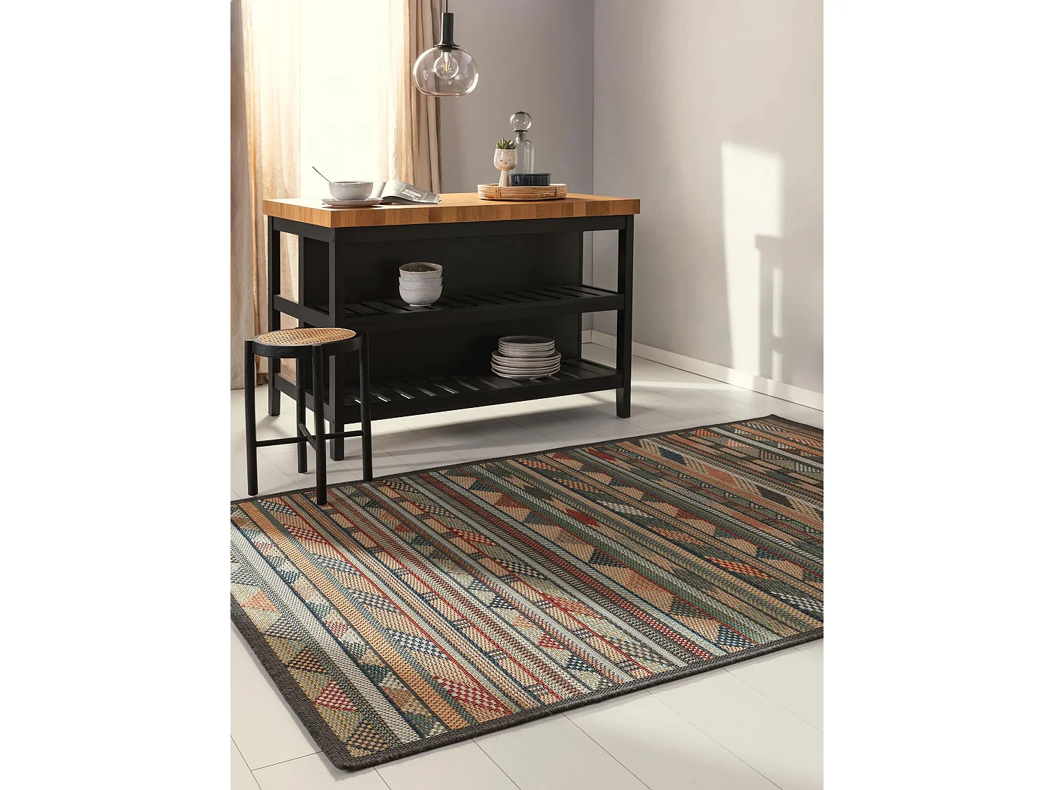 Tapis d'extérieur & intérieur Mirena Multicouleur 200x290 cm